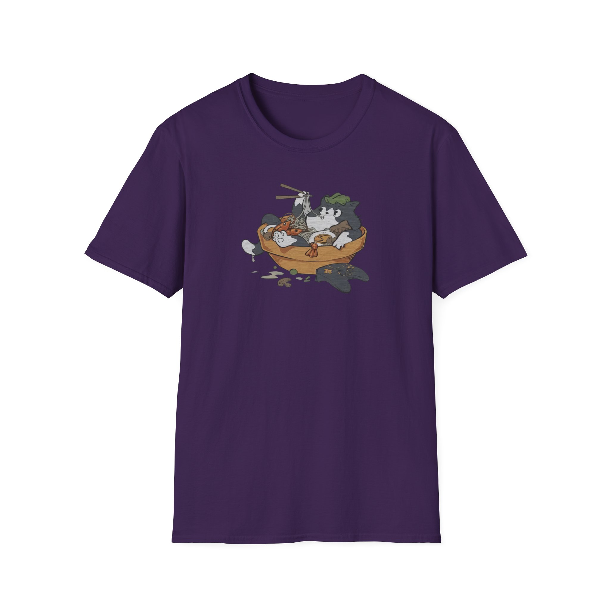 Lirik Ramen Cat Unisex Softstyle T-Shirt