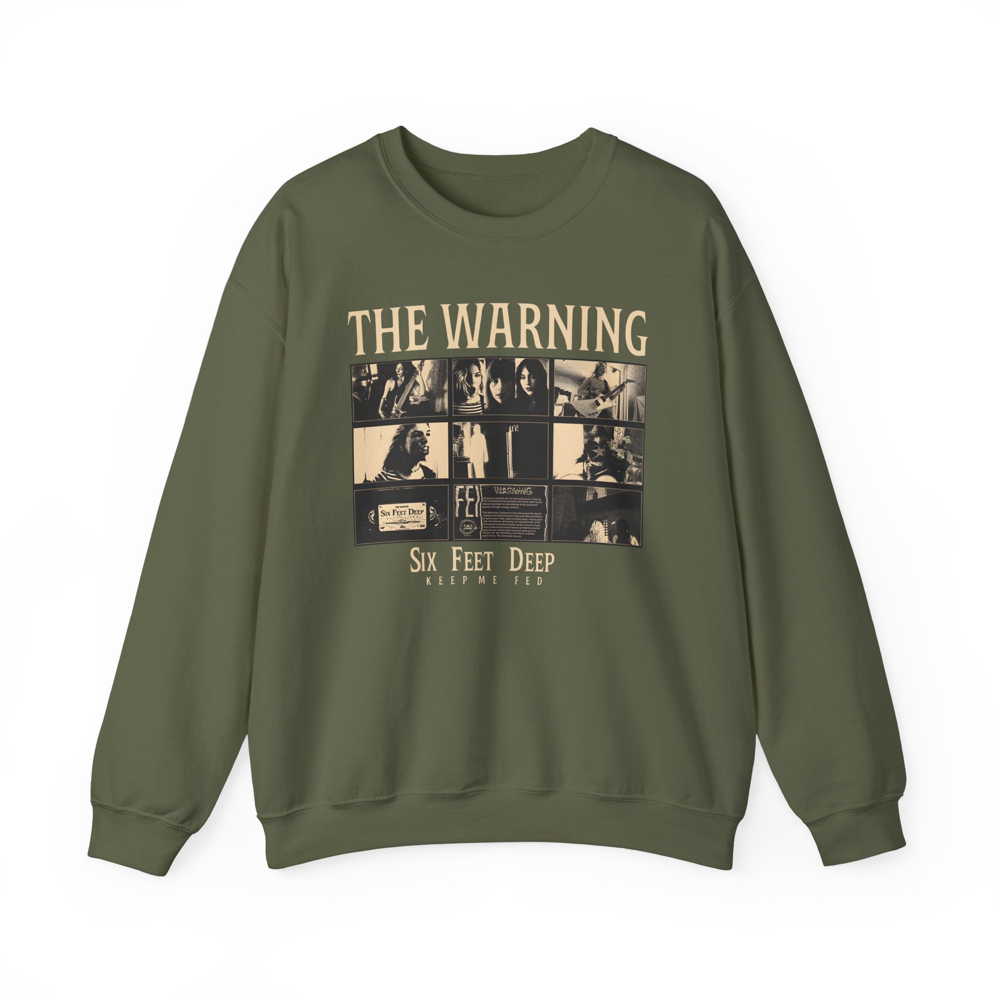 The Warning Six Feet Deep Unisex Heavy Blendâ„¢ Crewneck Sweatshirt