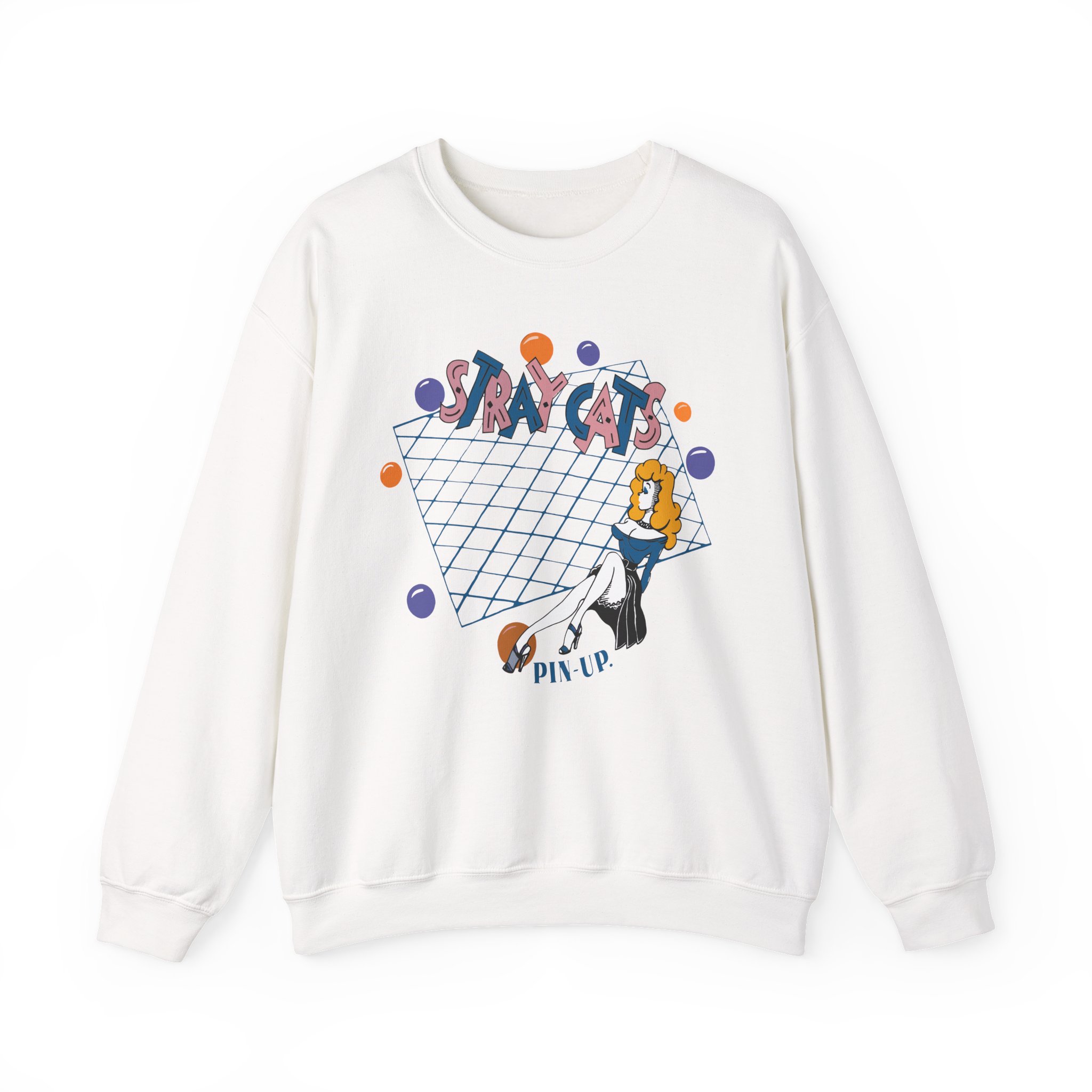 Stray Cats Pin Up Unisex Heavy Blendâ„¢ Crewneck Sweatshirt