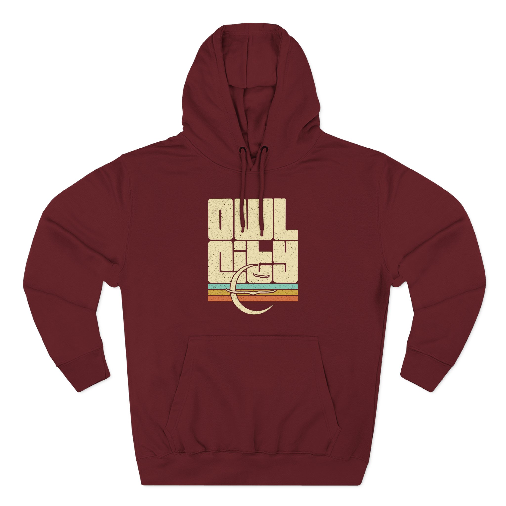 Owl City Emblem Vintage Three-Panel Fleece Hoodie