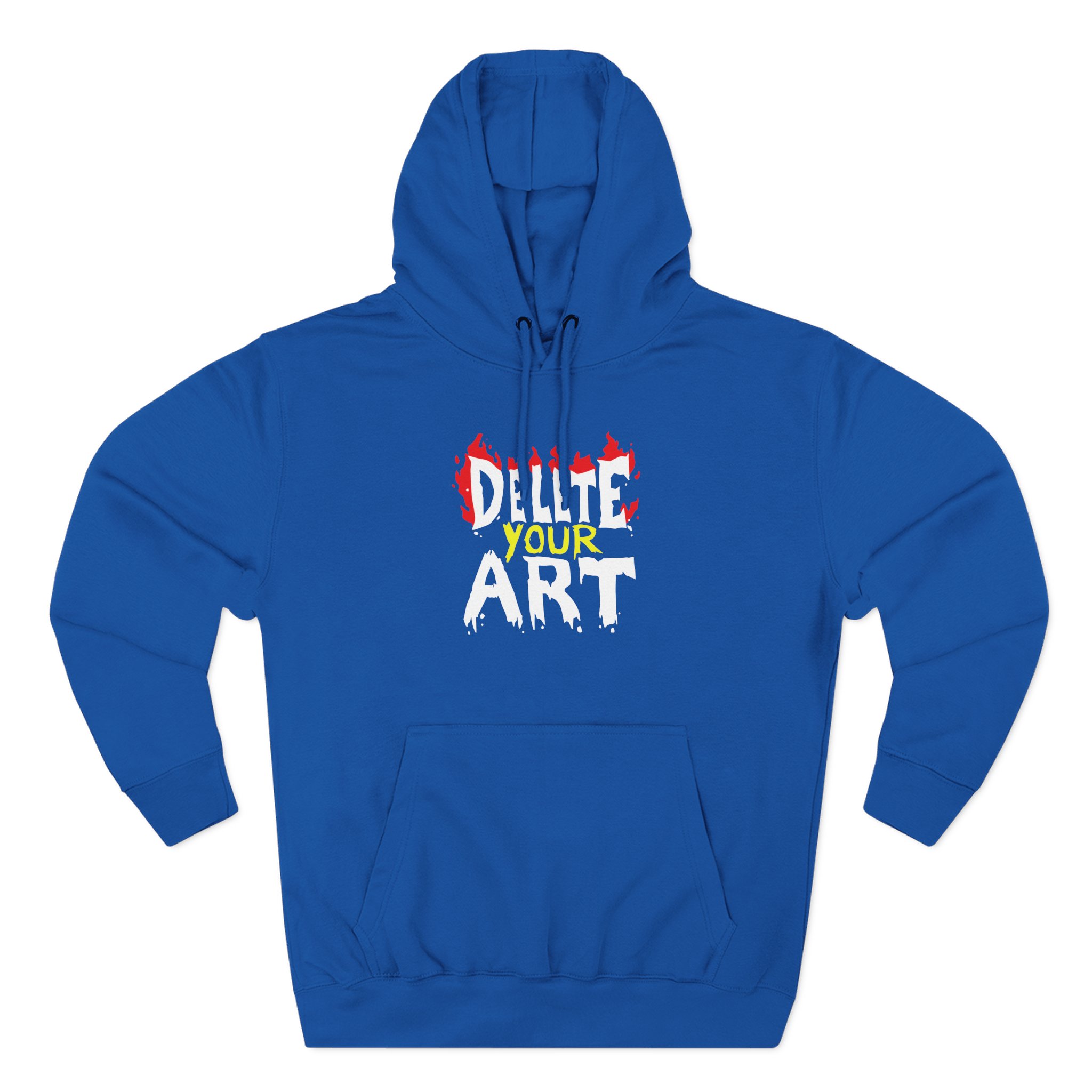 Drawfee Delete Your Art Three-Panel Fleece Hoodie