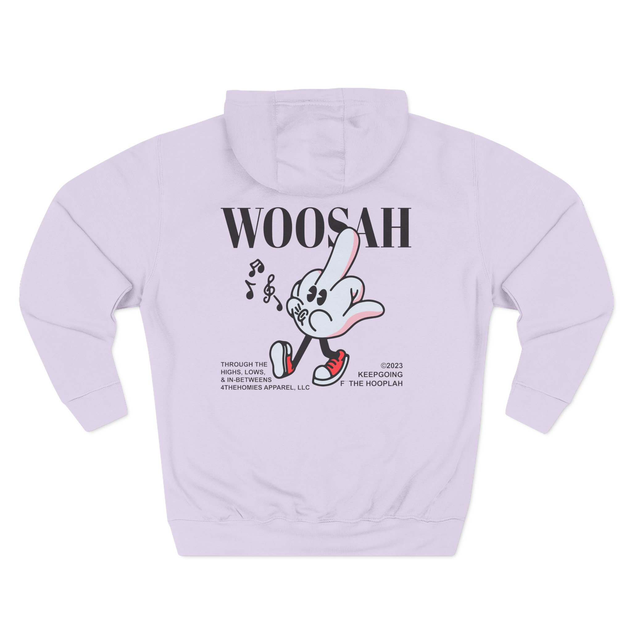 Mike Stud Keepgoing Woosah Three-Panel Fleece Hoodie