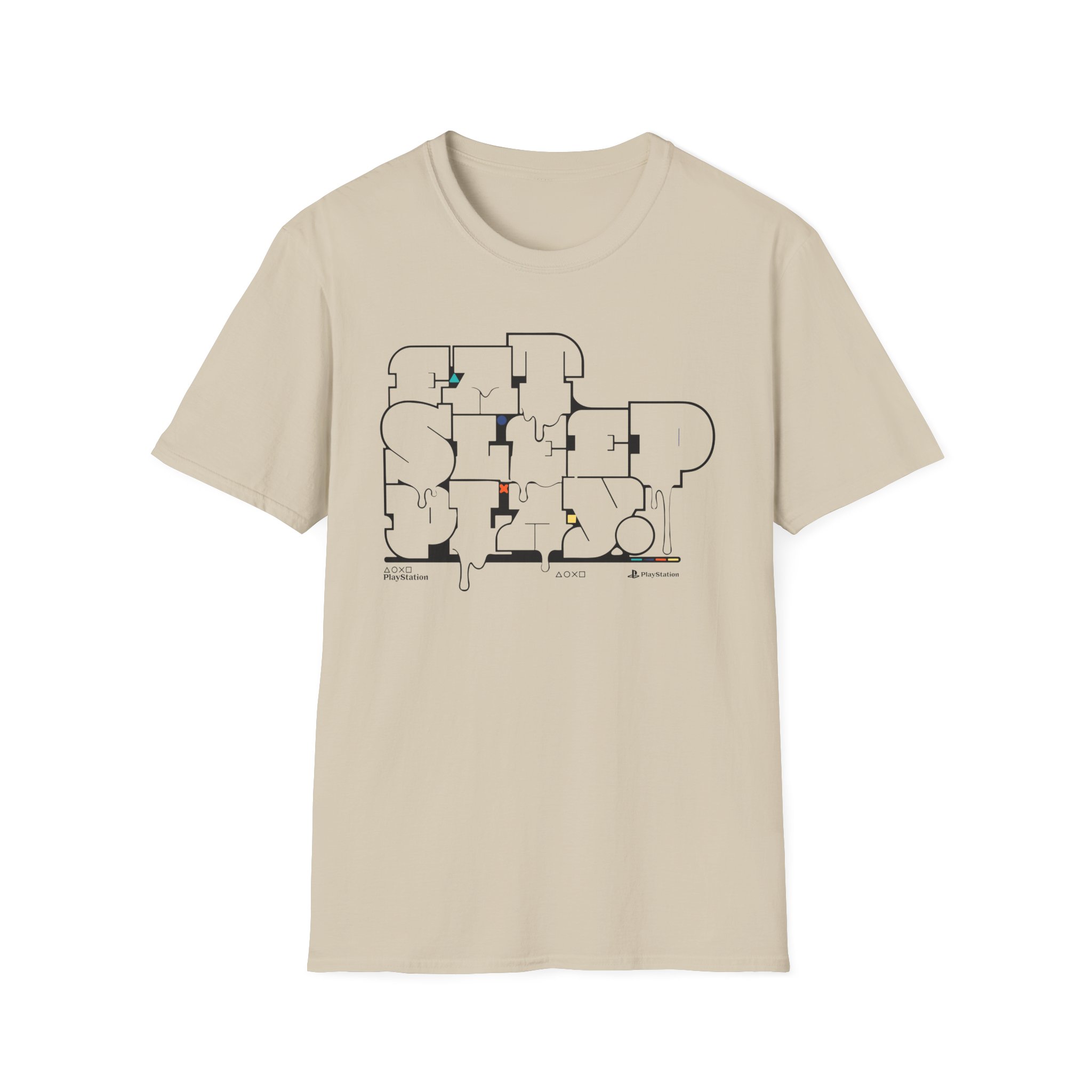 PlayStation Eat Sleep Play Unisex Softstyle T-Shirt