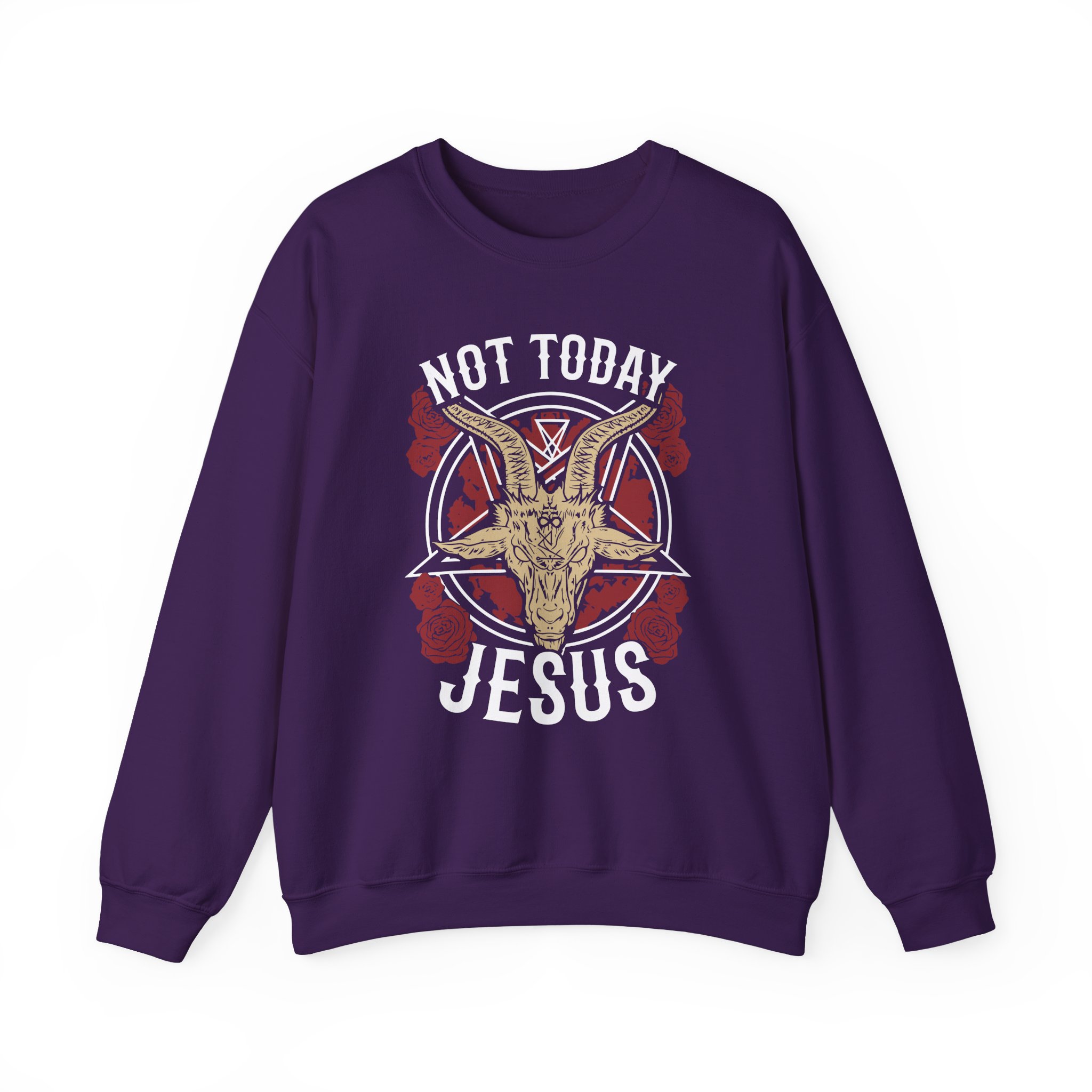 Goatwhore Not Today Jesus Unisex Heavy Blendâ„¢ Crewneck Sweatshirt