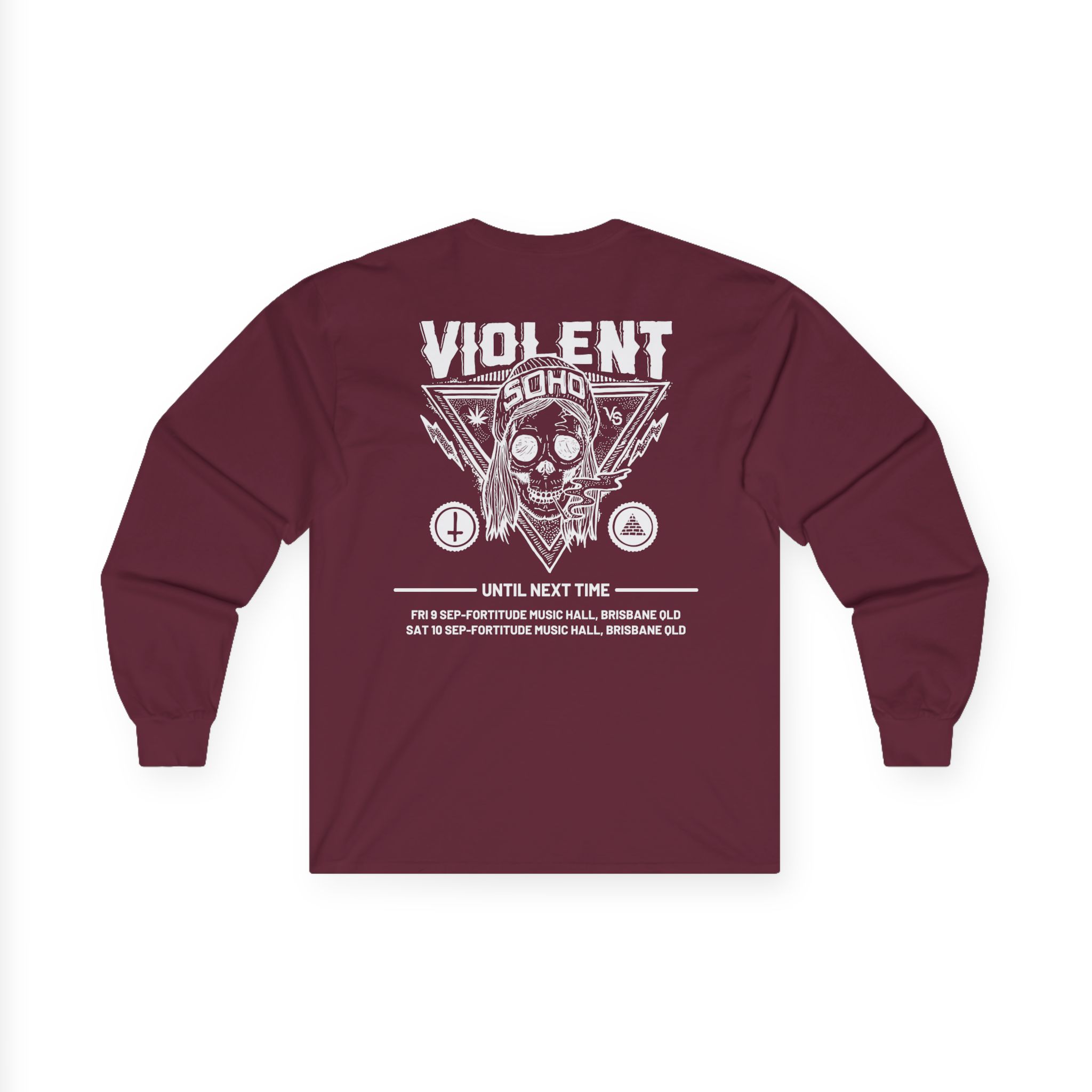 Violent Soho Until Next Time Blazin' Skull Unisex Ultra Cotton Long Sleeve Tee
