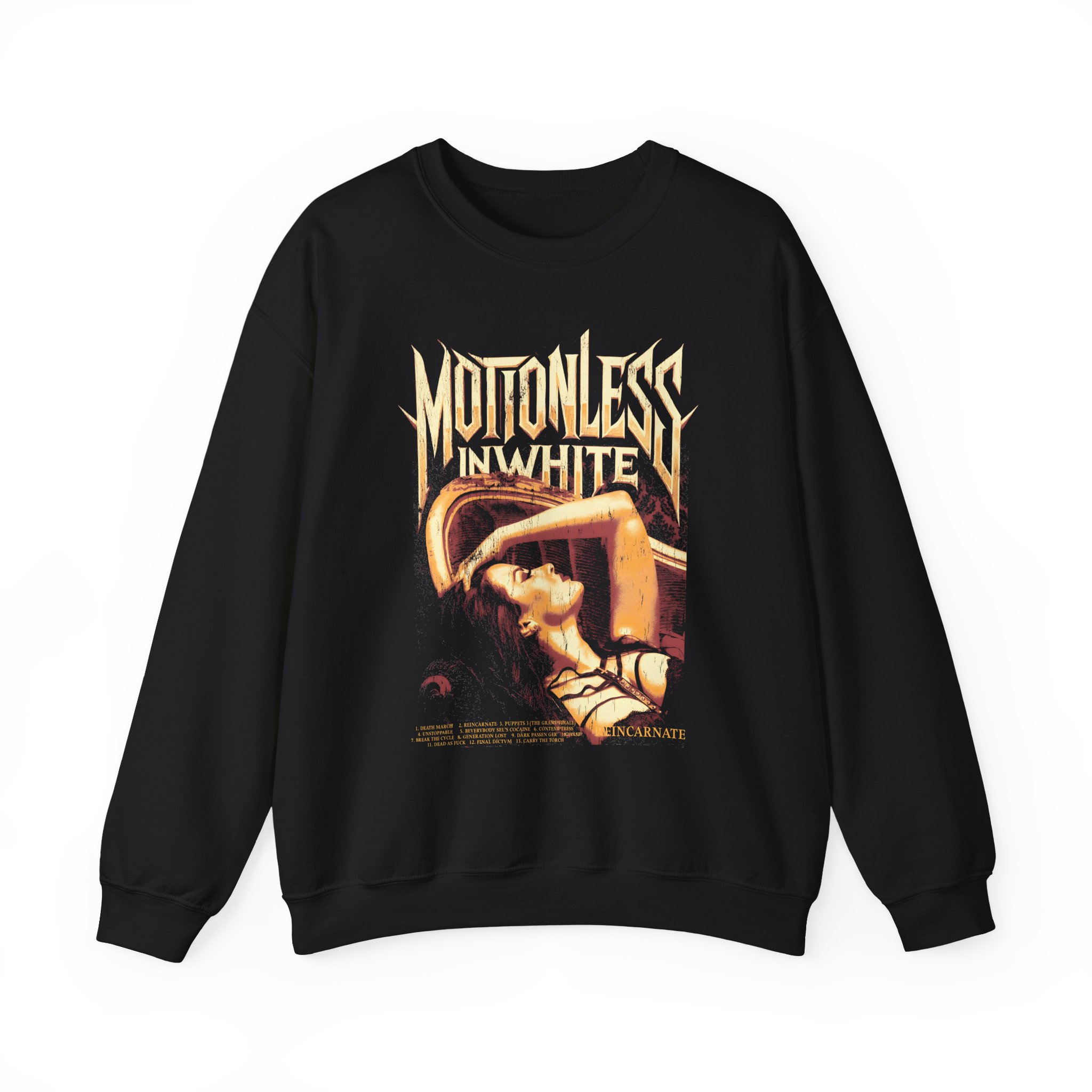 Motionless in White Eternal Rest Unisex Heavy Blendâ„¢ Crewneck Sweatshirt