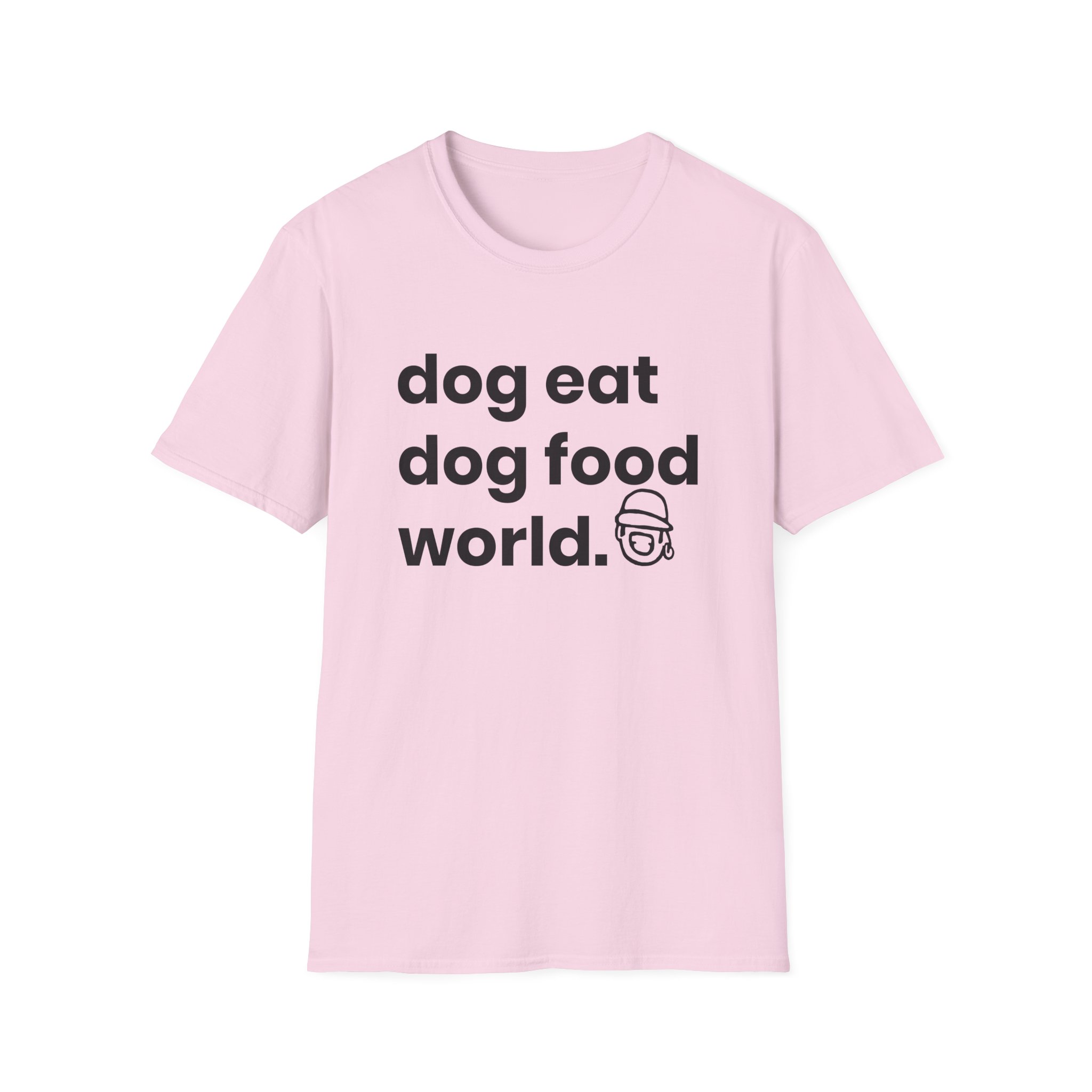 Niko B Dog Eat Dog Food World Unisex Softstyle T-shirt