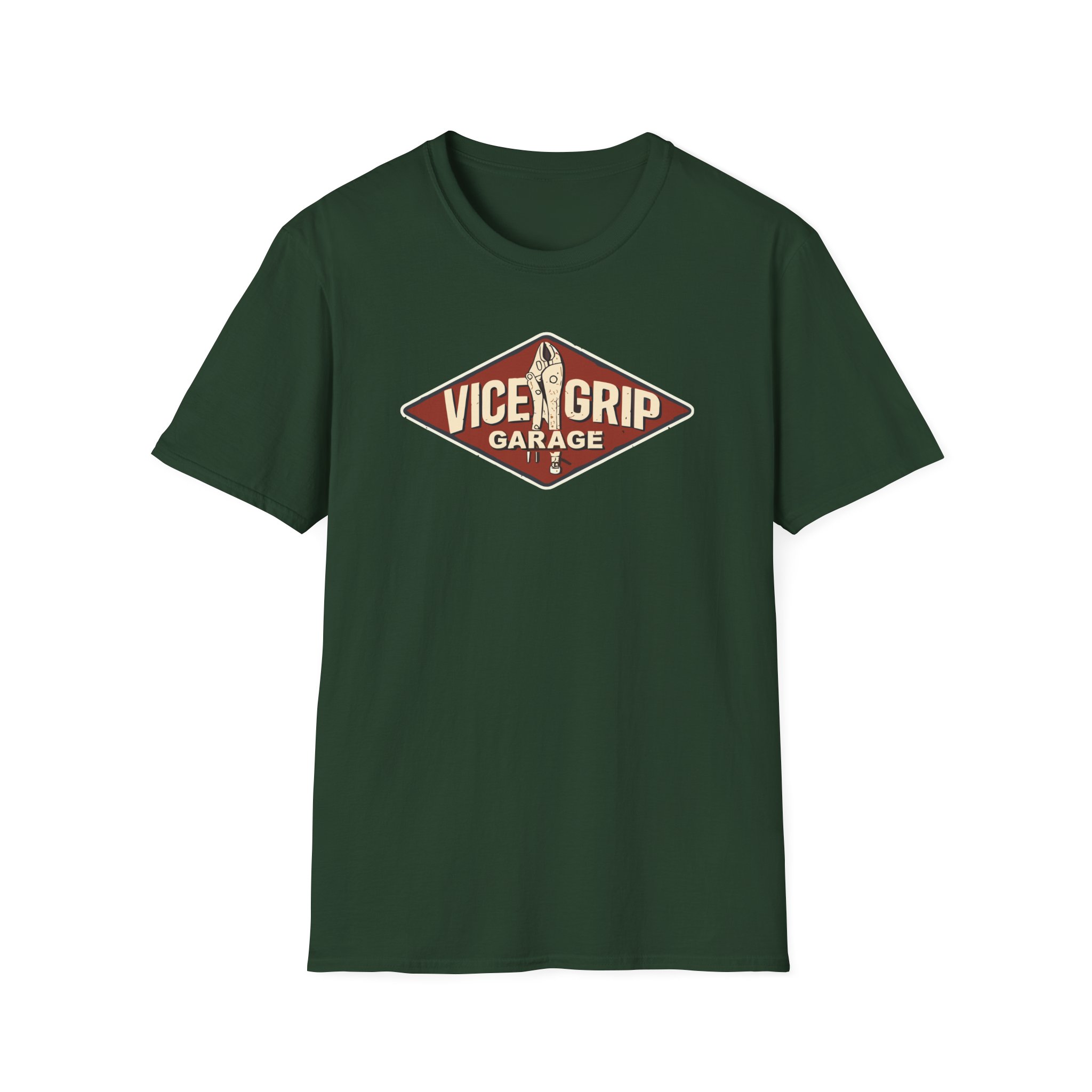 Vicegripgarage Garage Sign Unisex Softstyle T-Shirt