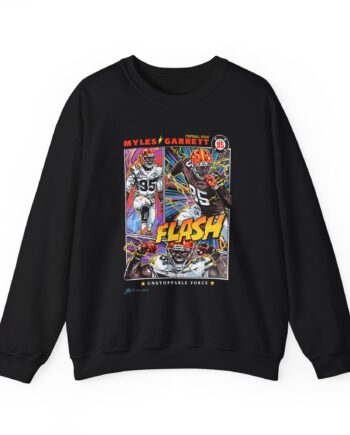 Myles Garrett Flash Garrett Original Canvas Unisex Heavy Blend™ Crewneck Sweatshirt