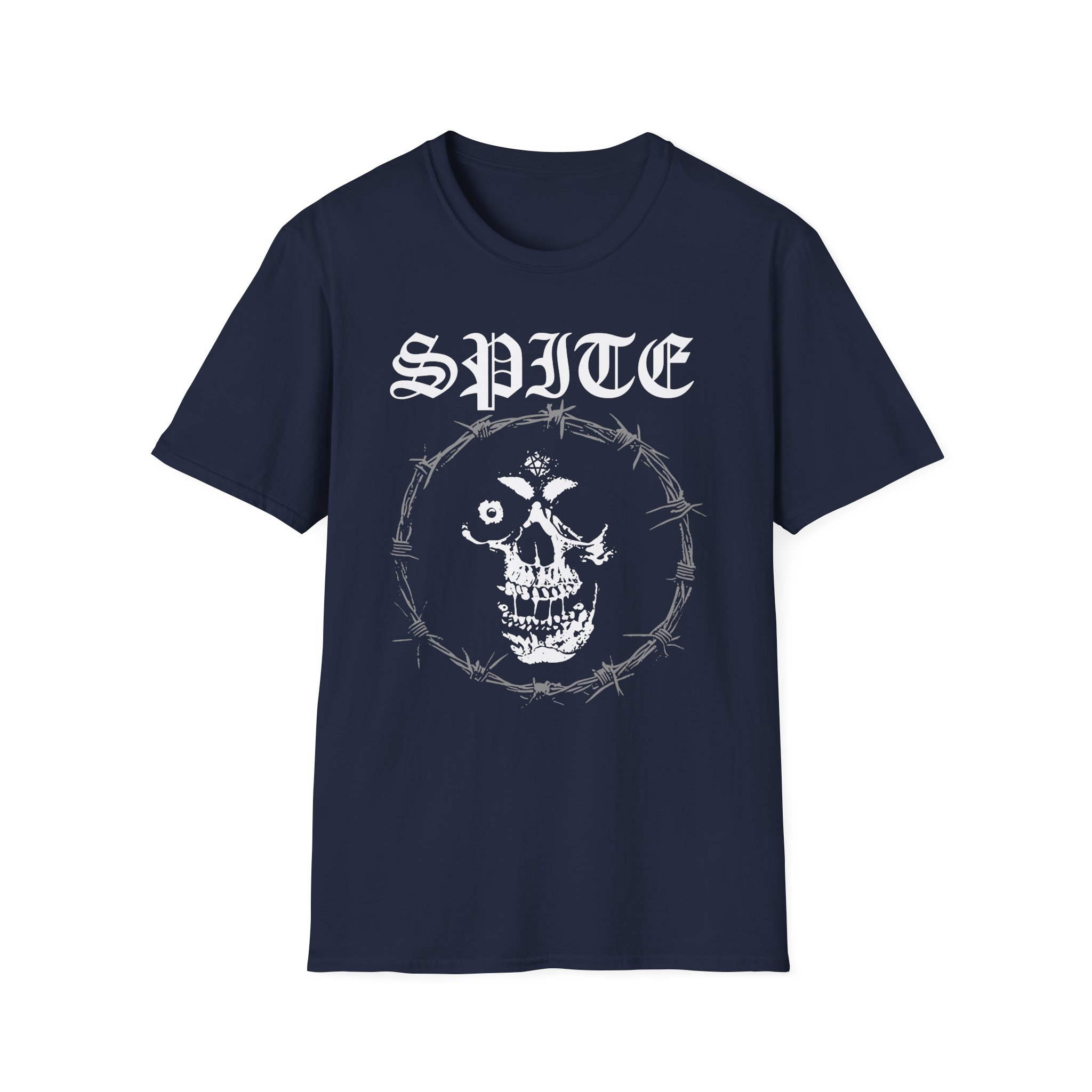 Spite Barbed Skull Unisex Softstyle T-Shirt