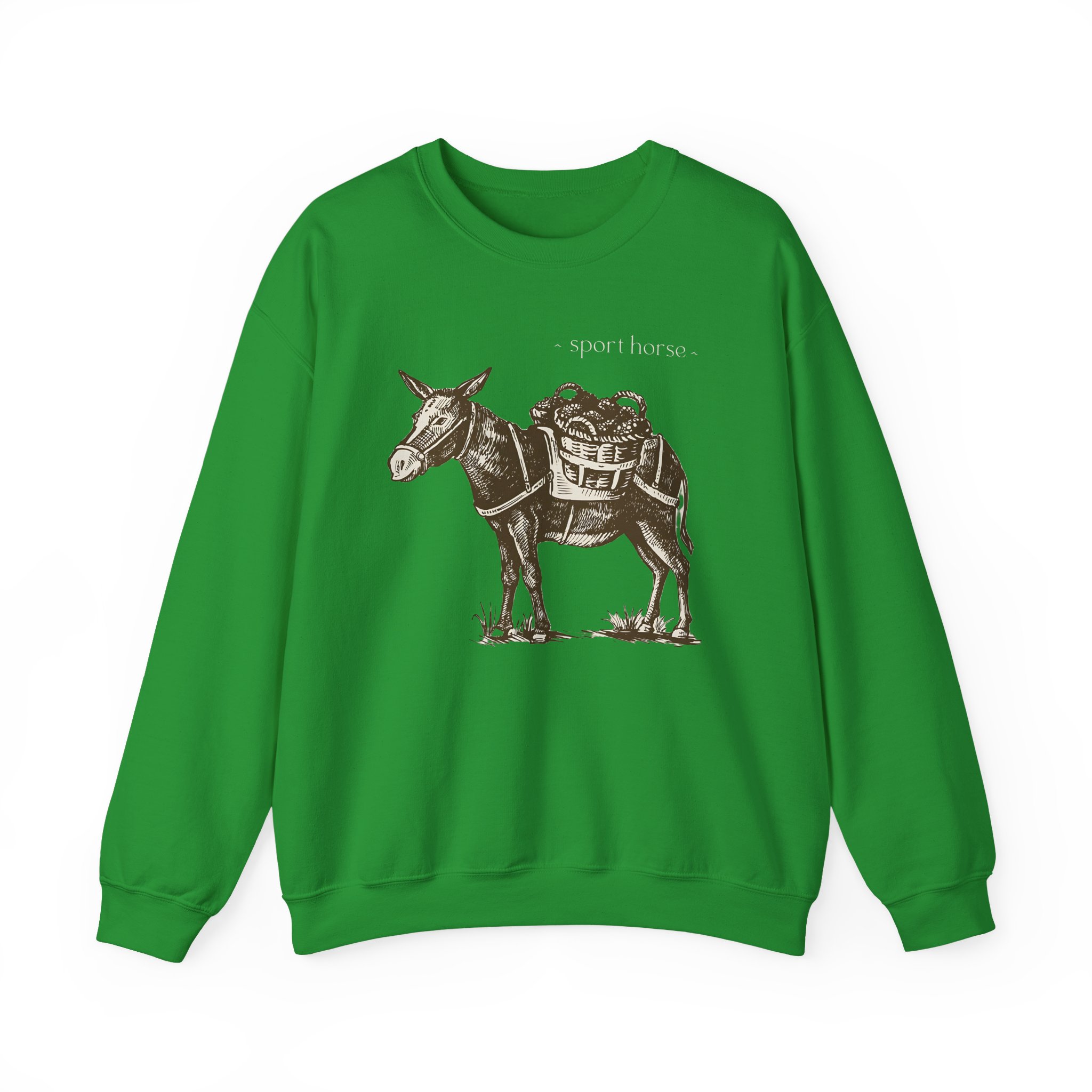 Mumbo Jumbo Sport Horse Unisex Heavy Blendâ„¢ Crewneck Sweatshirt