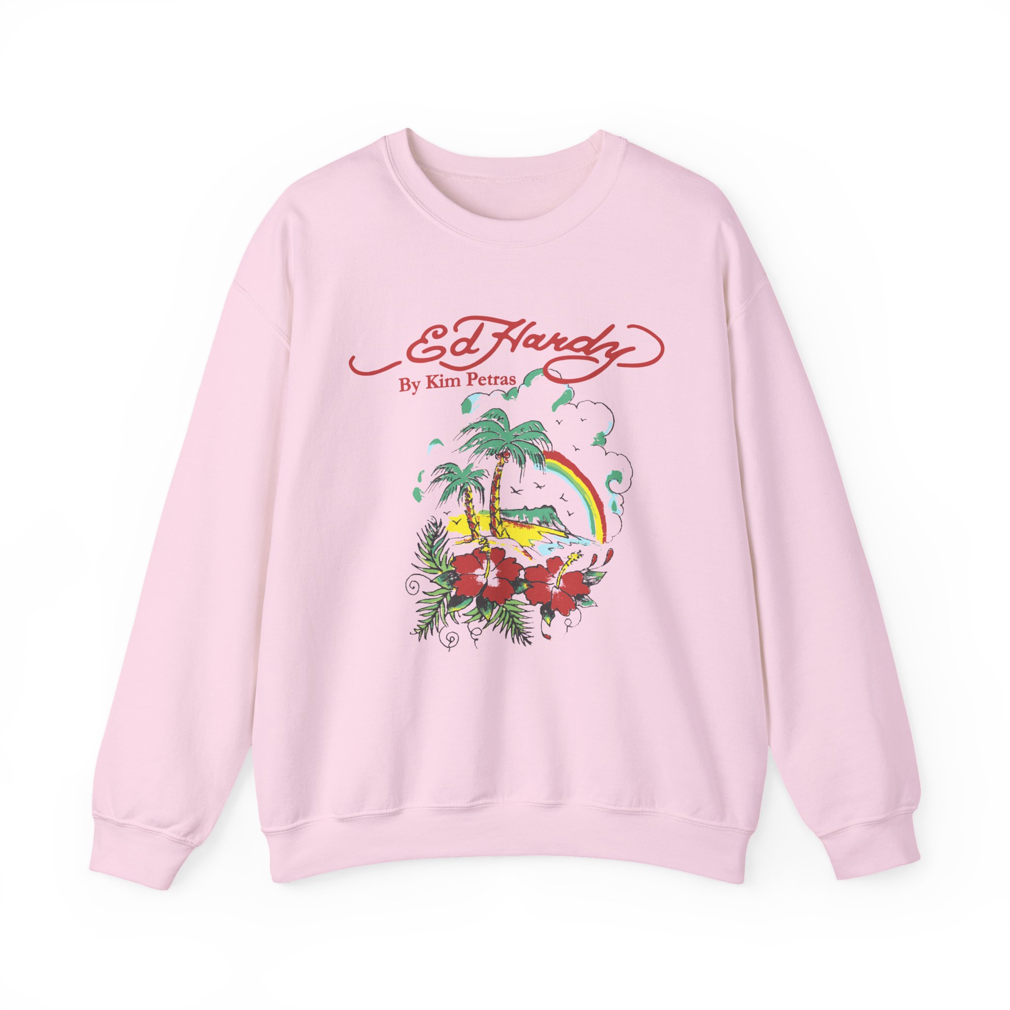 Kim Petras Tropical Scene Lettuce Unisex Heavy Blendâ„¢ Crewneck Sweatshirt