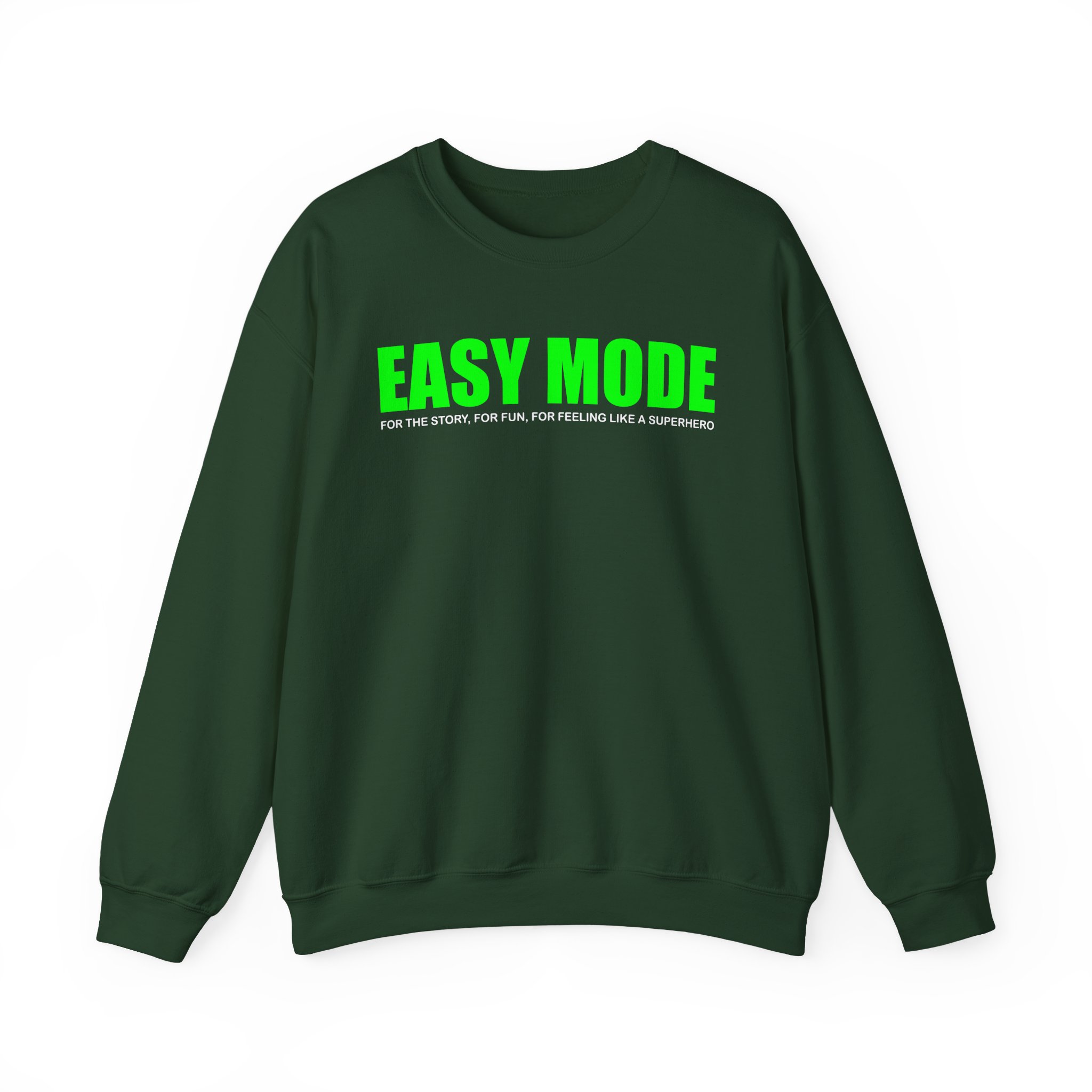 Mandjtv Easy Mode Unisex Heavy Blendâ„¢ Crewneck Sweatshirt