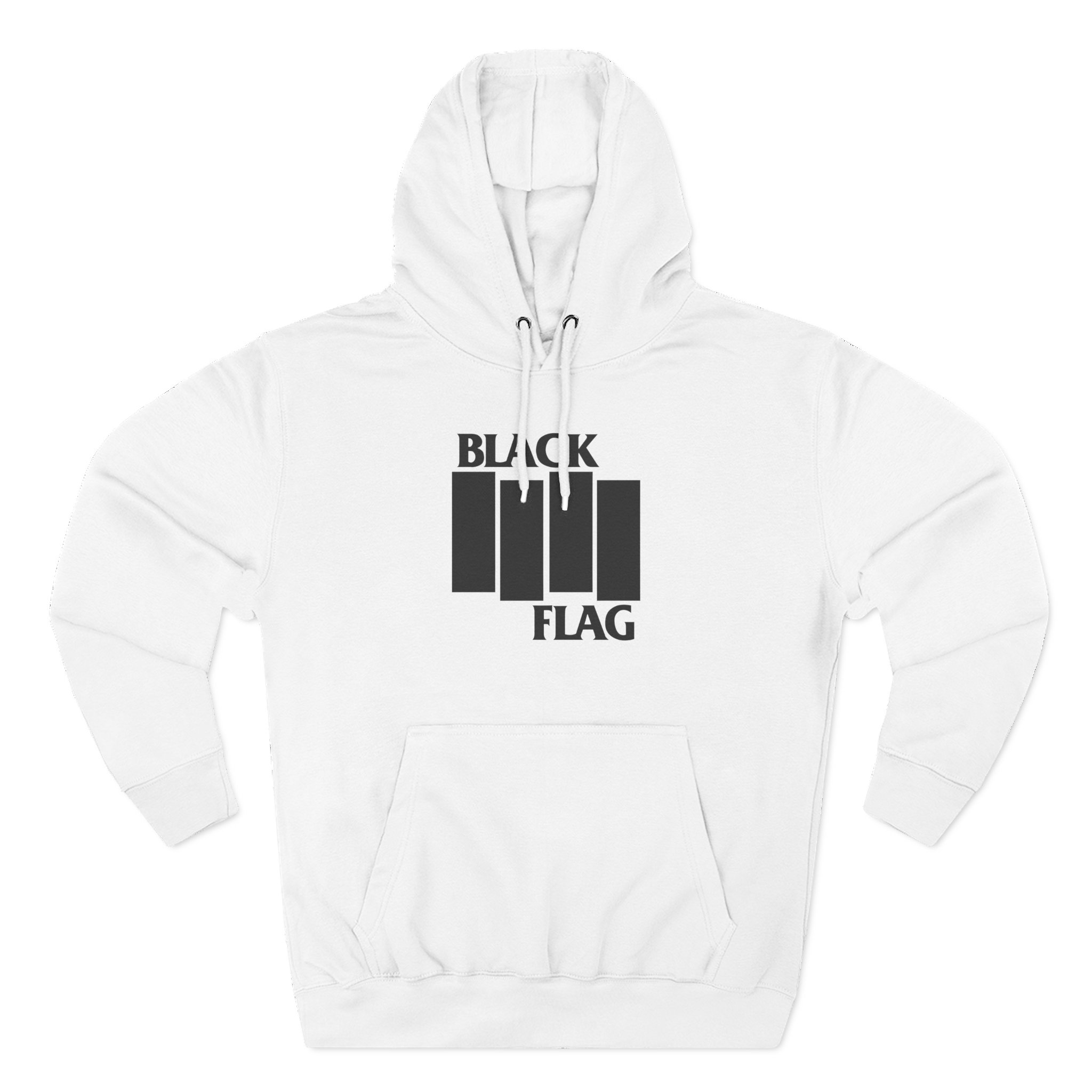 Black Flag Bars Three-Panel Fleece Hoodie