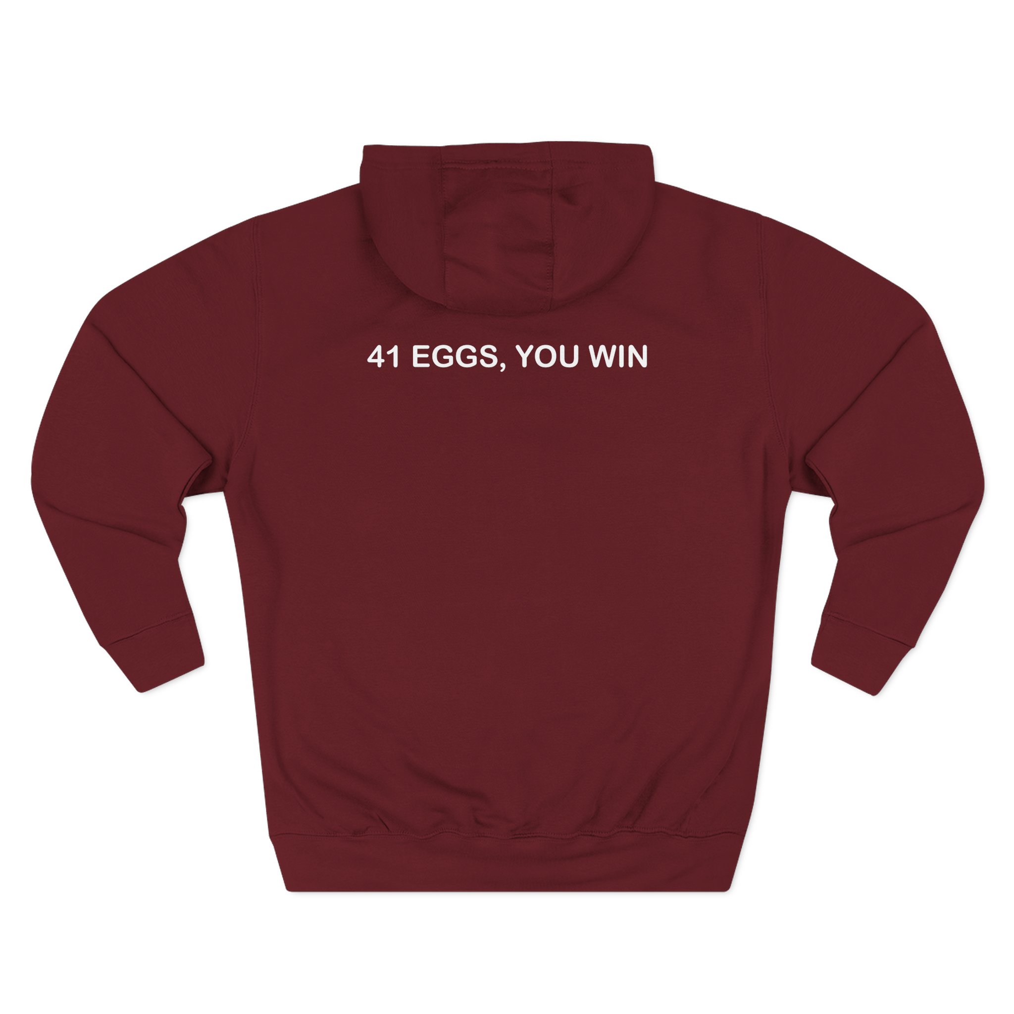 I Think You Should Leave River 41 Eggs You Win Three-Panel Fleece Hoodie