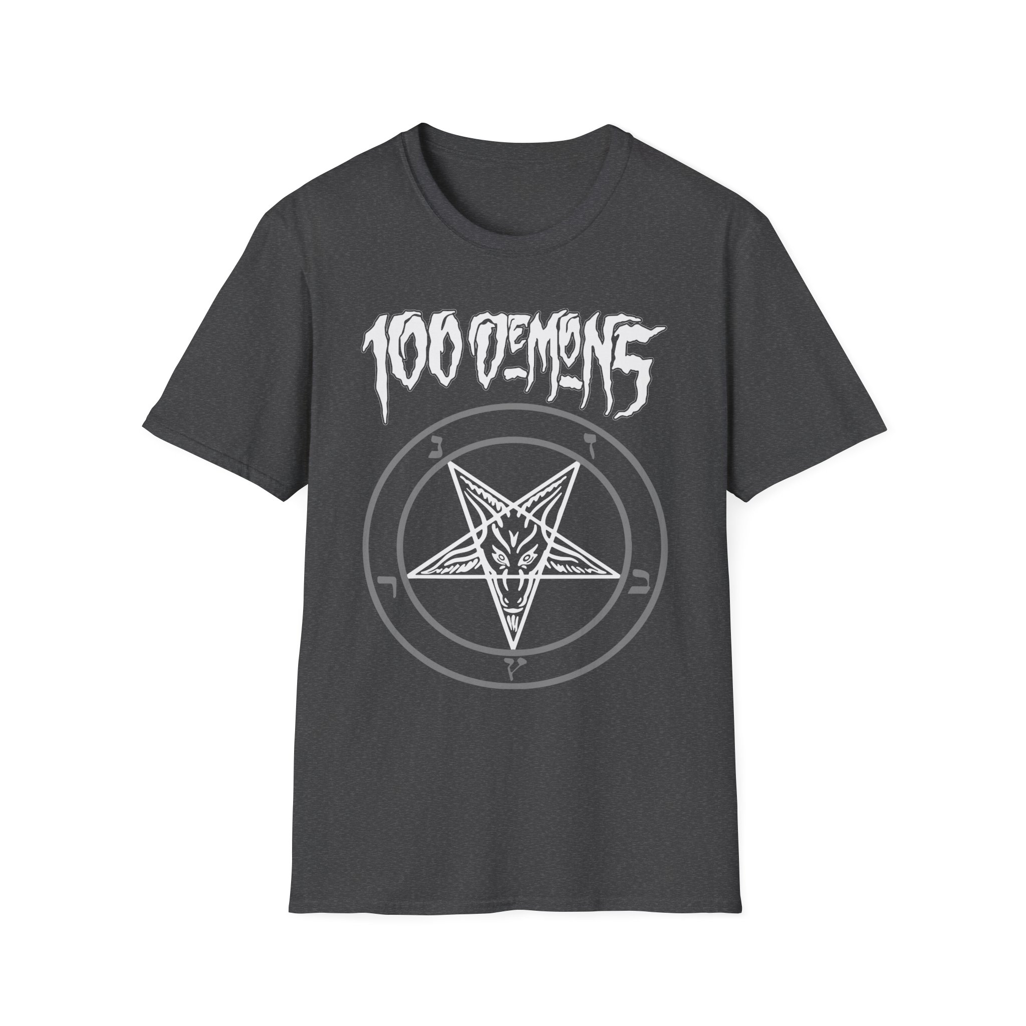 100 Demons Pentagram Unisex Softstyle T-Shirt