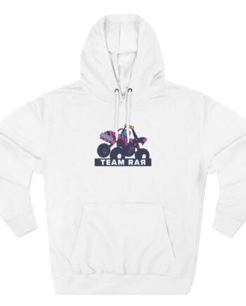 Team Rar Monster Truck Three-Panel Fleece Hoodie