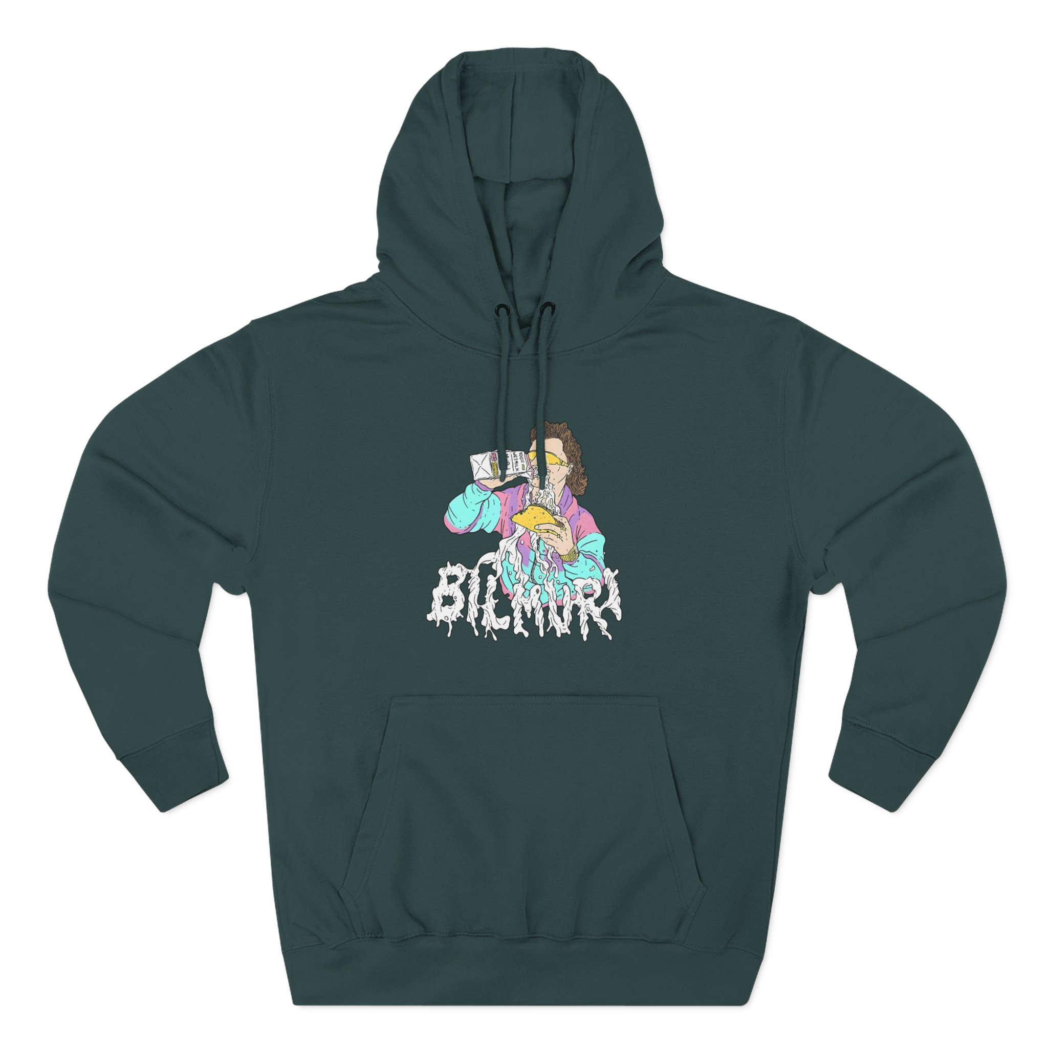 Bilmuri Three-Panel Fleece Hoodie