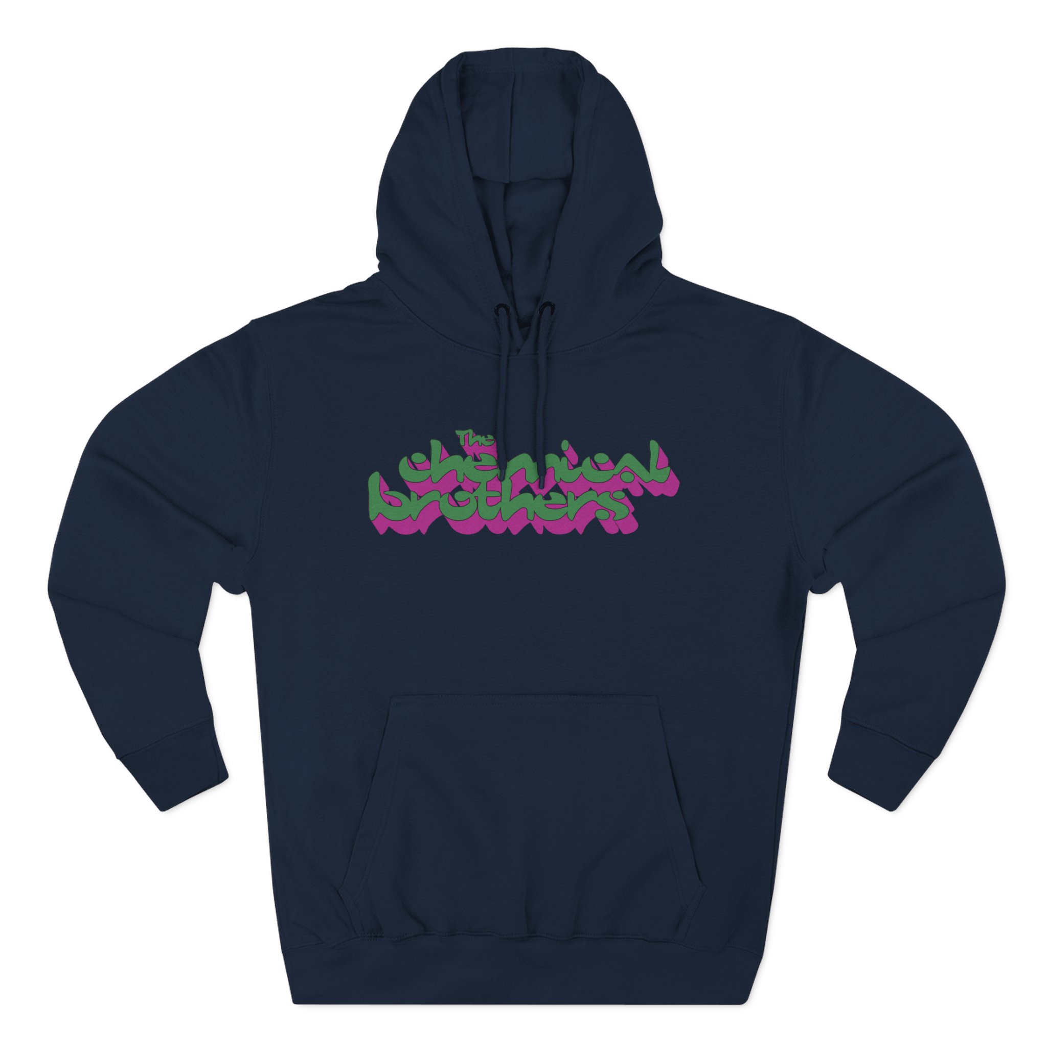 The Chemical Brothers 3d Logo Three-Panel Fleece Hoodie