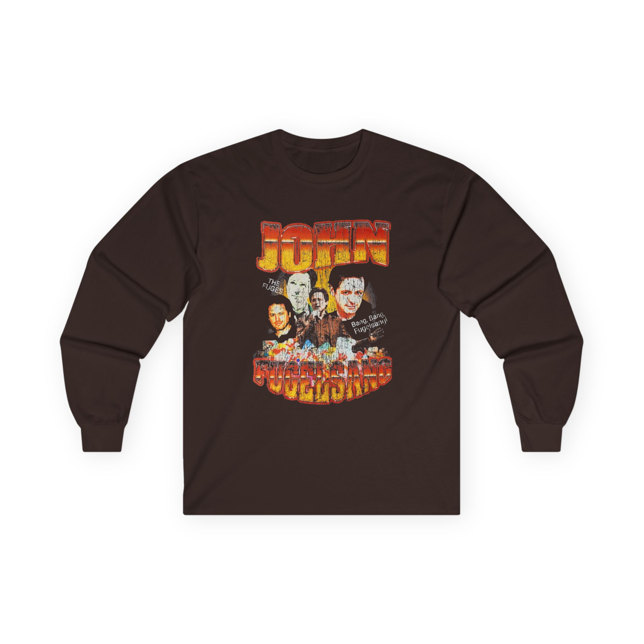 Fugees John Fugelsang From Sirius Xm the Bonfire Distressed Unisex Ultra Cotton Long Sleeve Tee
