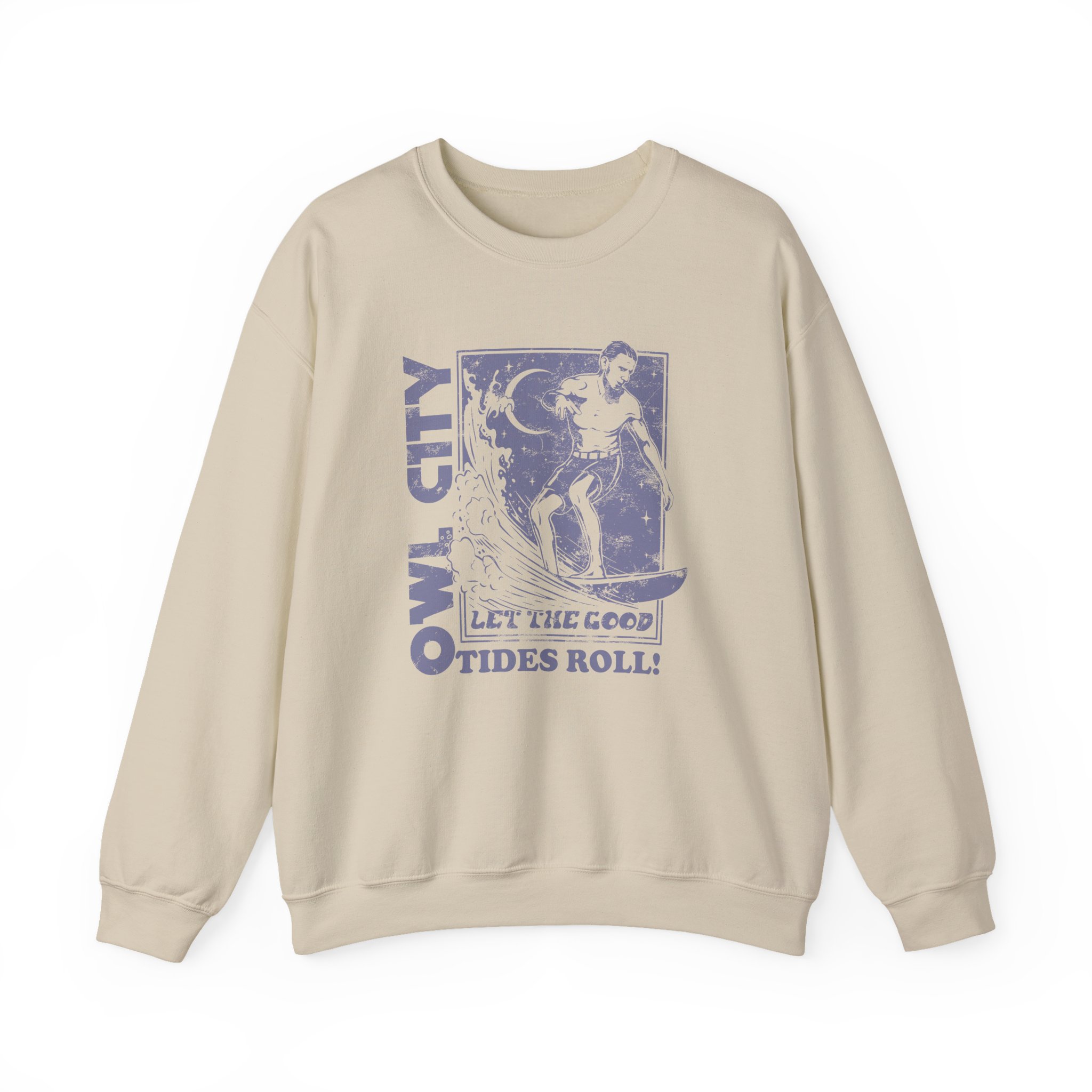 Owl City Let the Good Tides Roll Ringer Unisex Heavy Blendâ„¢ Crewneck Sweatshirt
