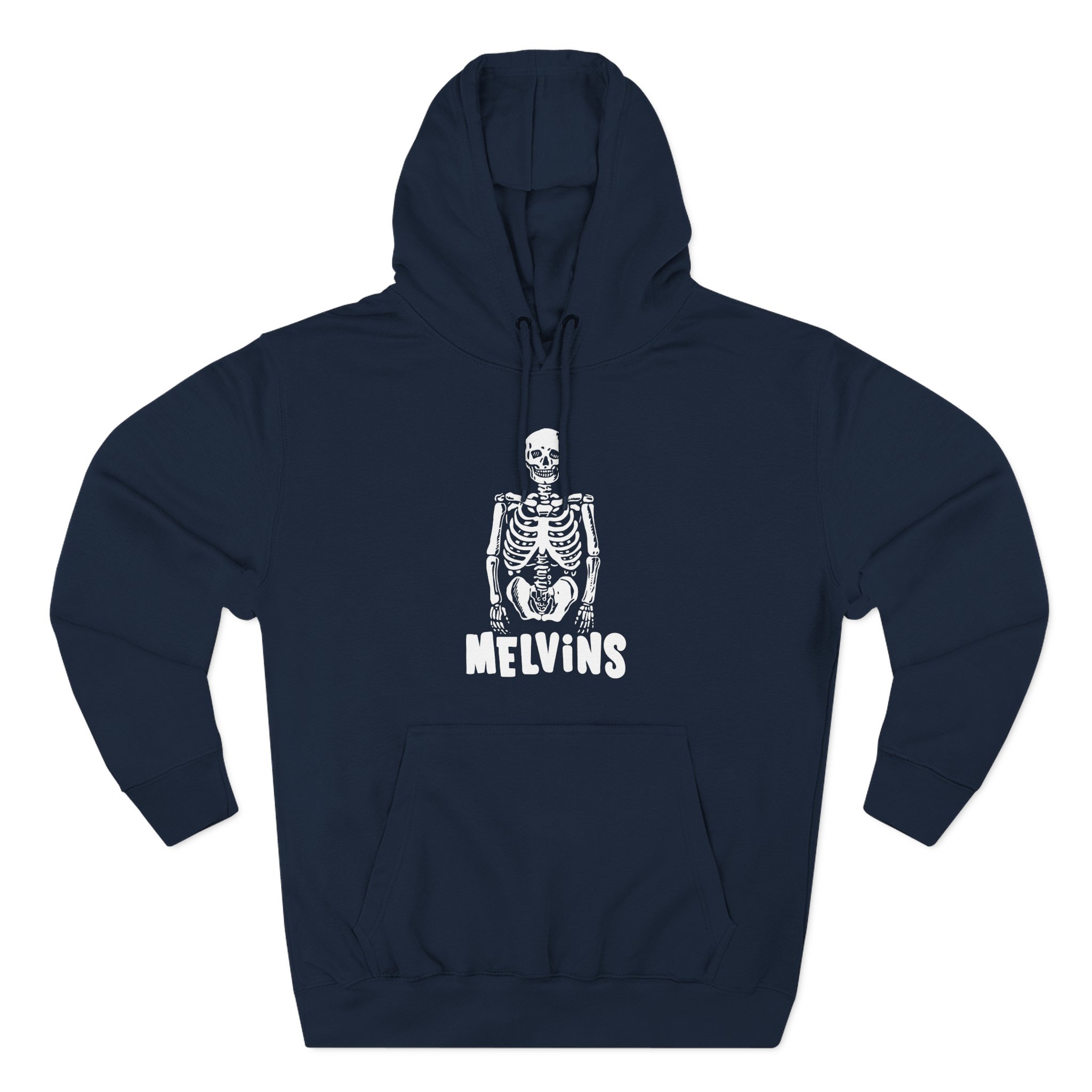 Melvins Skeleton Logo Three-Panel Fleece Hoodie