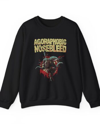 Agoraphobic Nosebleed Goat Head Unisex Heavy Blend™ Crewneck Sweatshirt