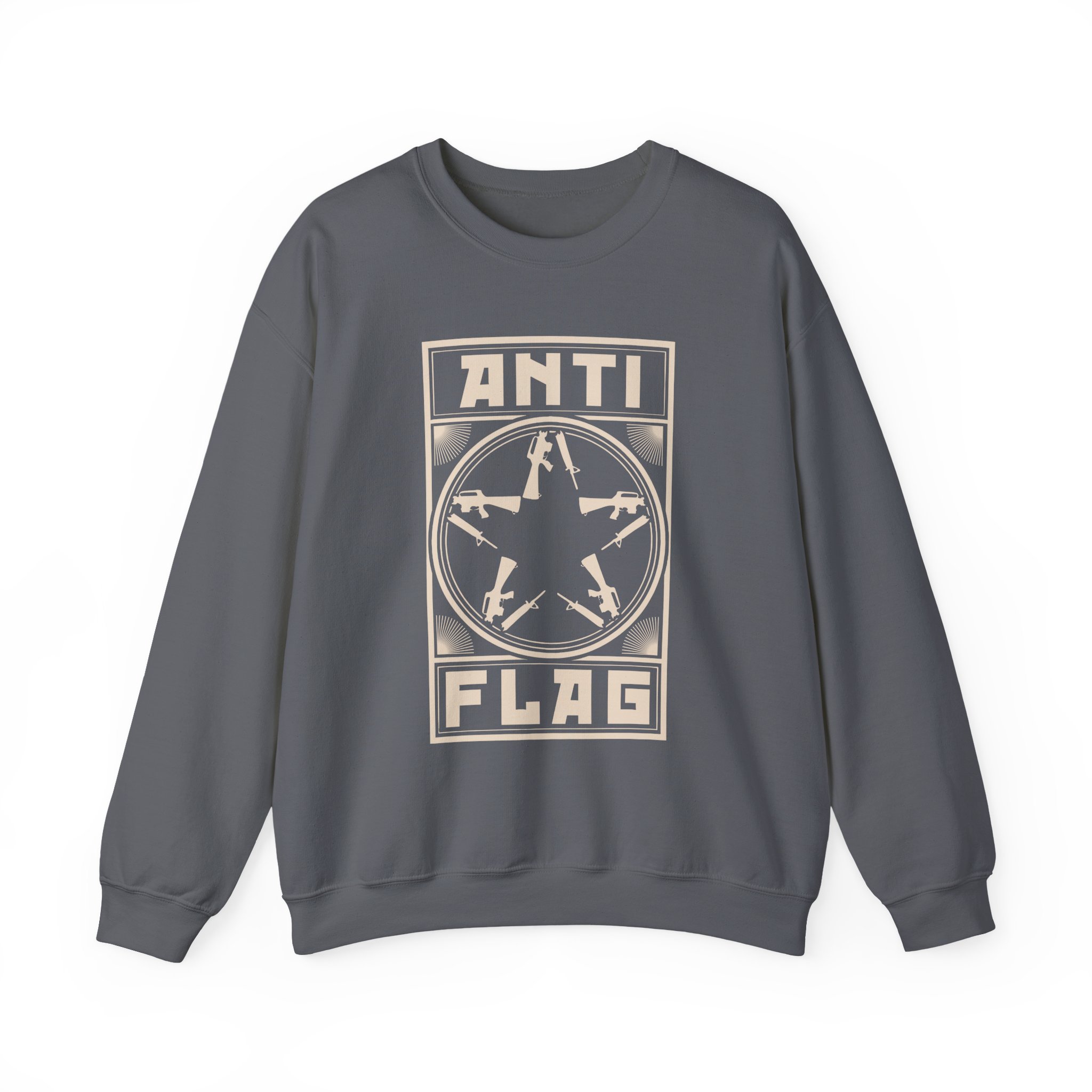 Anti Flag Comrade Gunstar Unisex Heavy Blendâ„¢ Crewneck Sweatshirt
