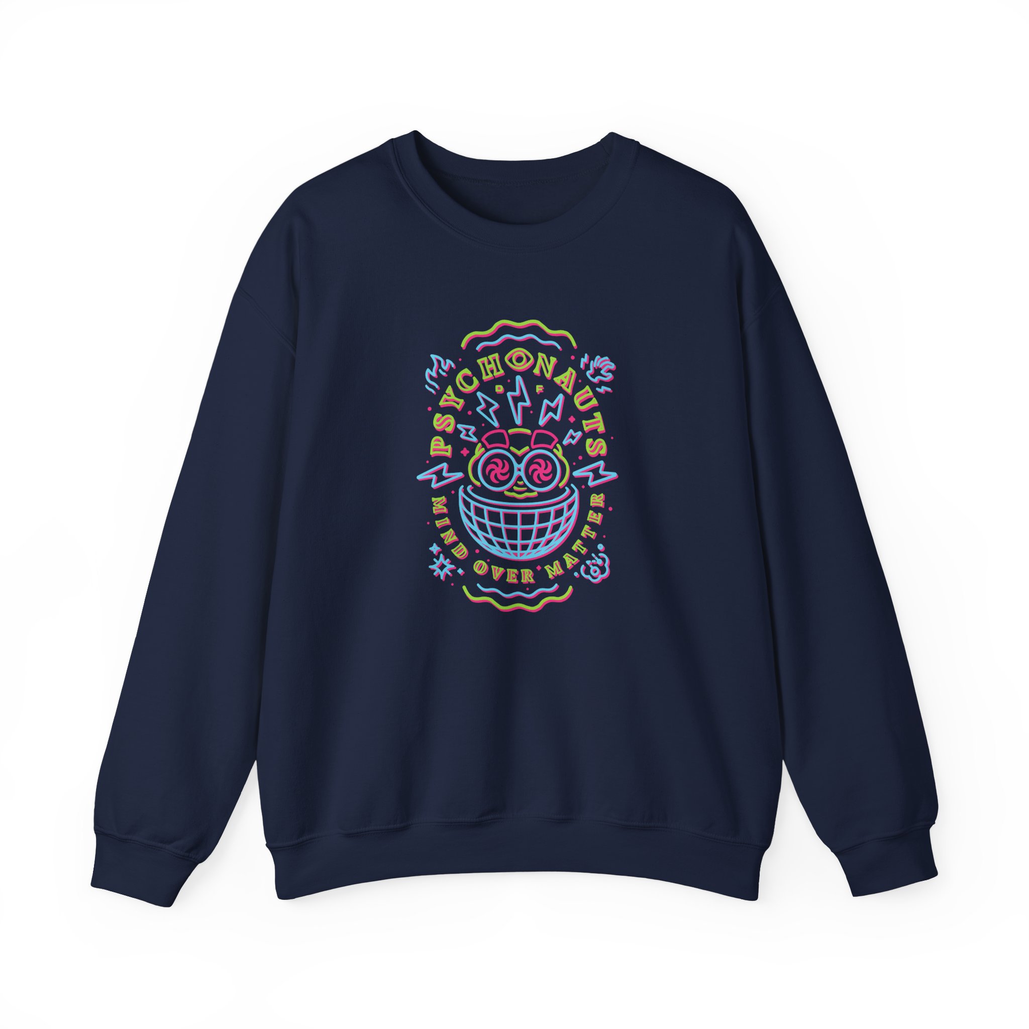 Double Fine Mind Over Matter Unisex Heavy Blendâ„¢ Crewneck Sweatshirt