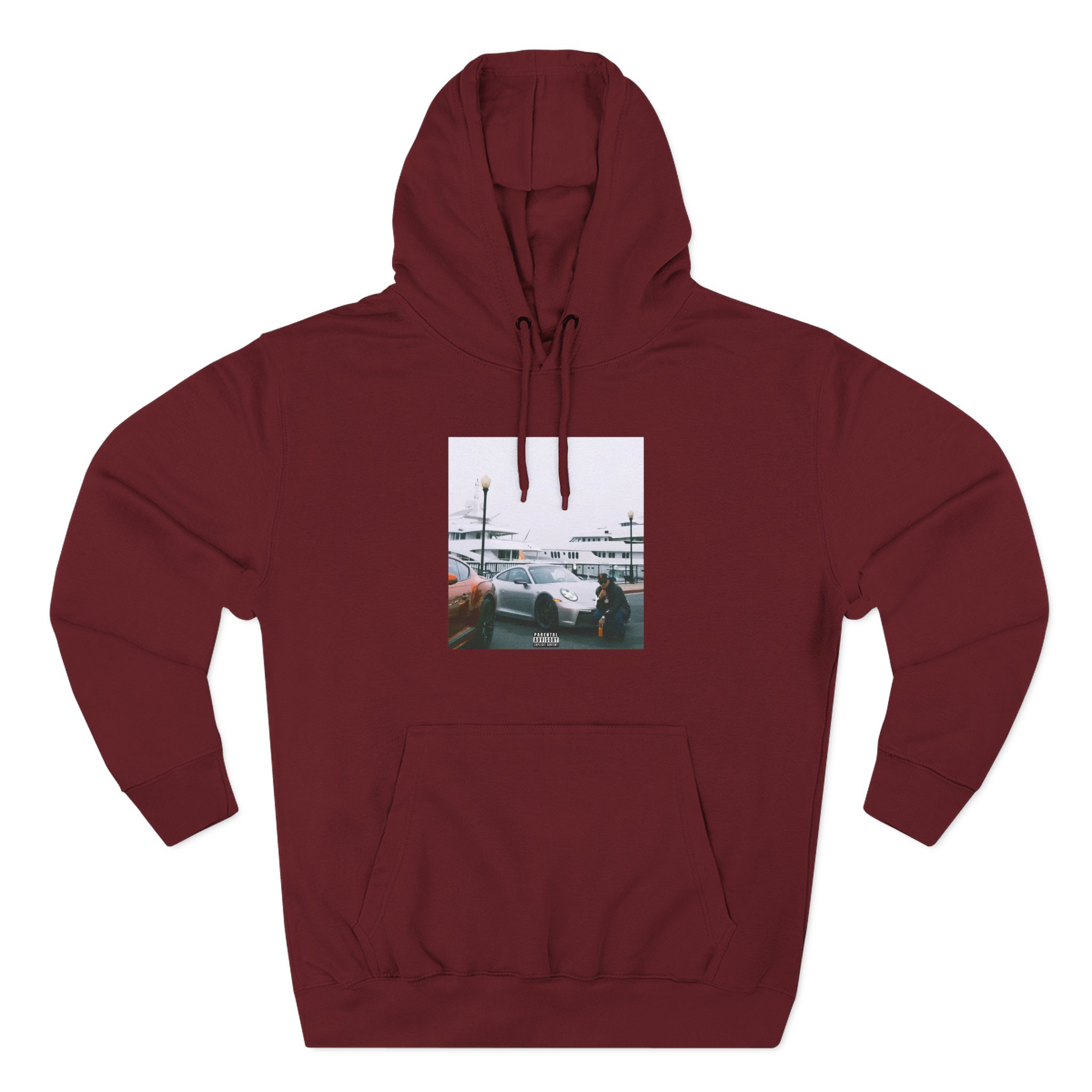 Larry June Spaceships on the Blade Three-Panel Fleece Hoodie