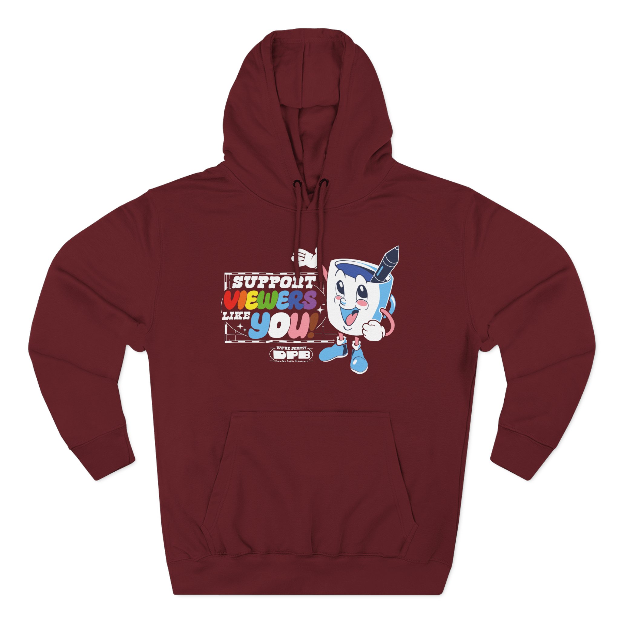 Drawfee 2025 Three-Panel Fleece Hoodie