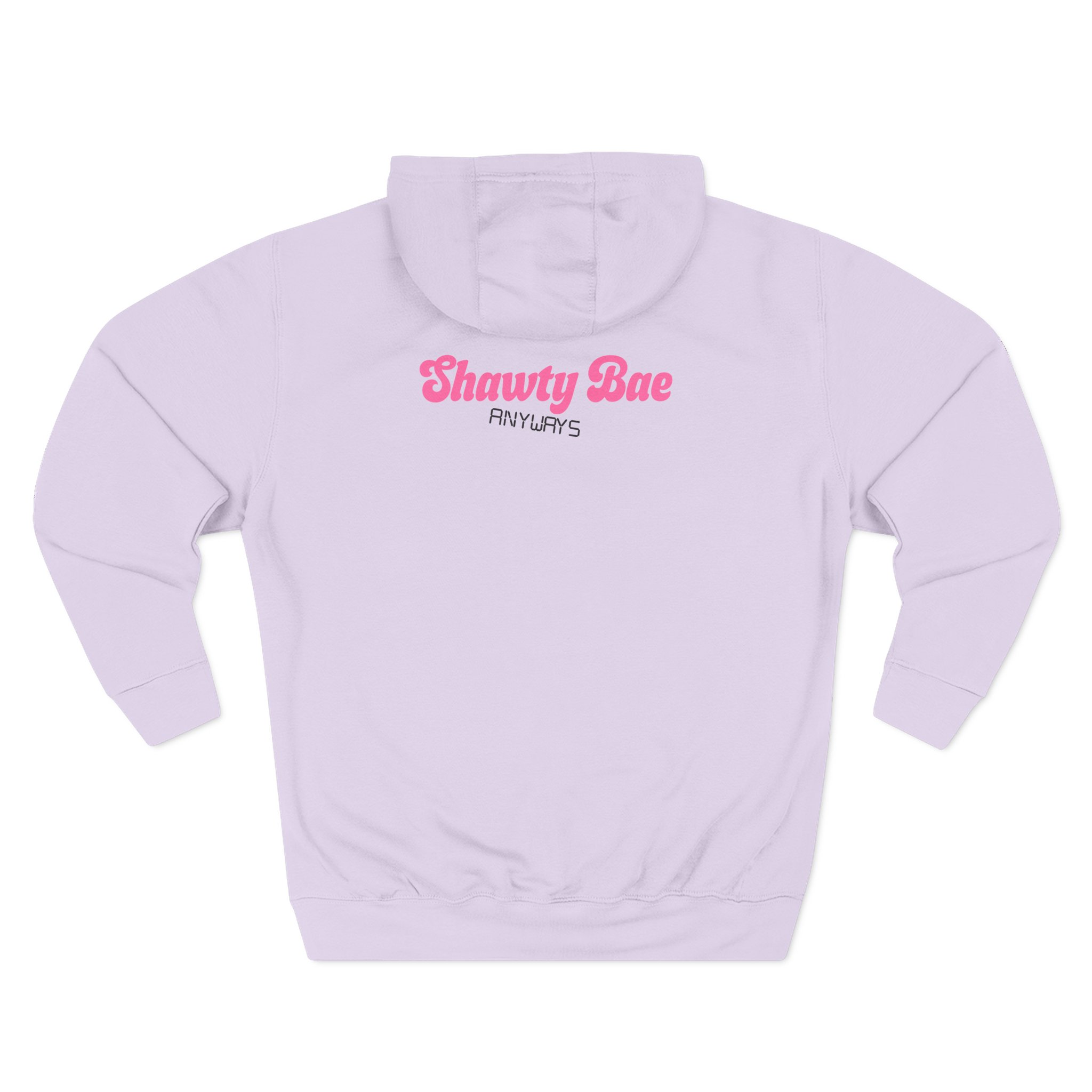 Shawty Bae Shawty Hotline Three-Panel Fleece Hoodie