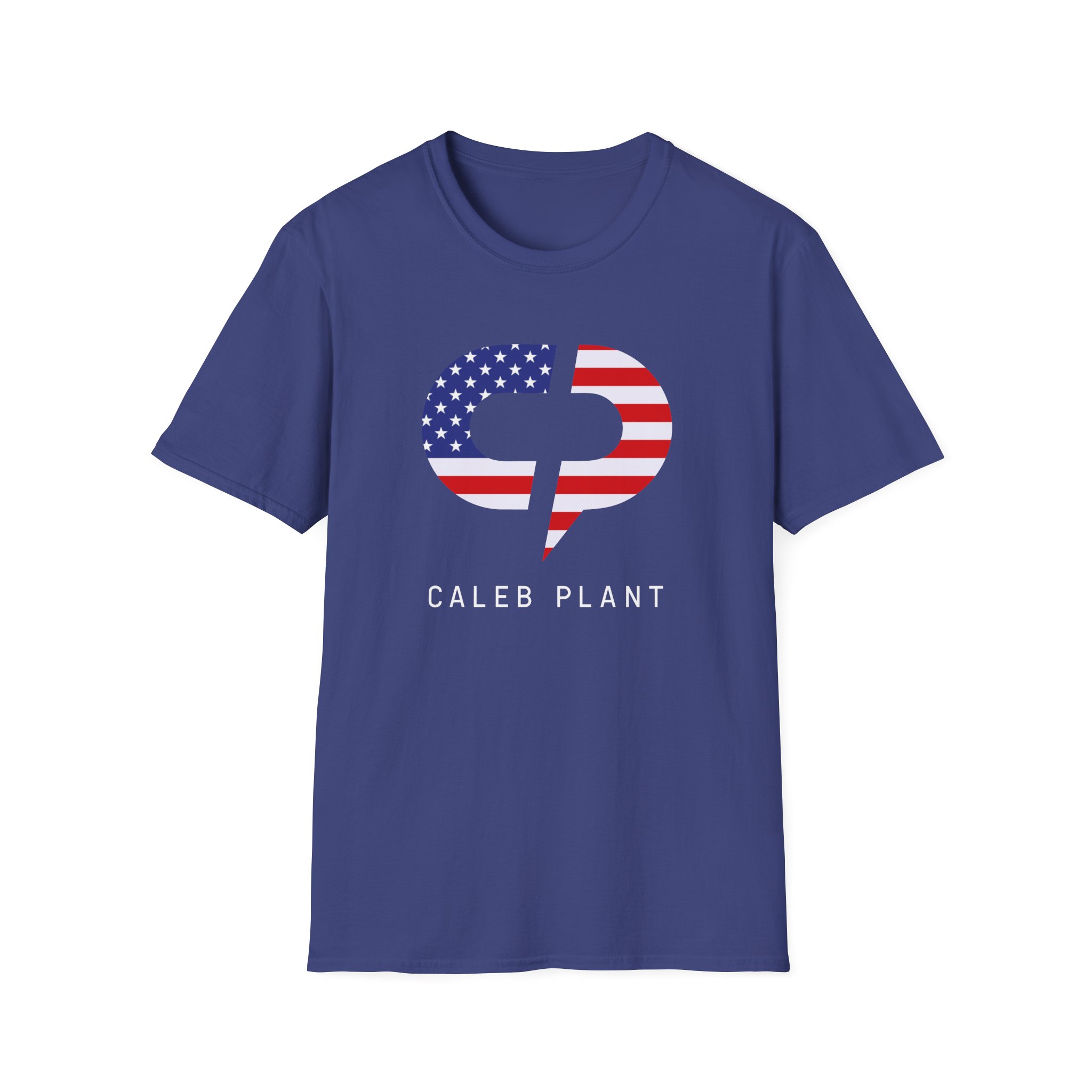 Caleb Plant Red, White and Blue Unisex Softstyle T-Shirt