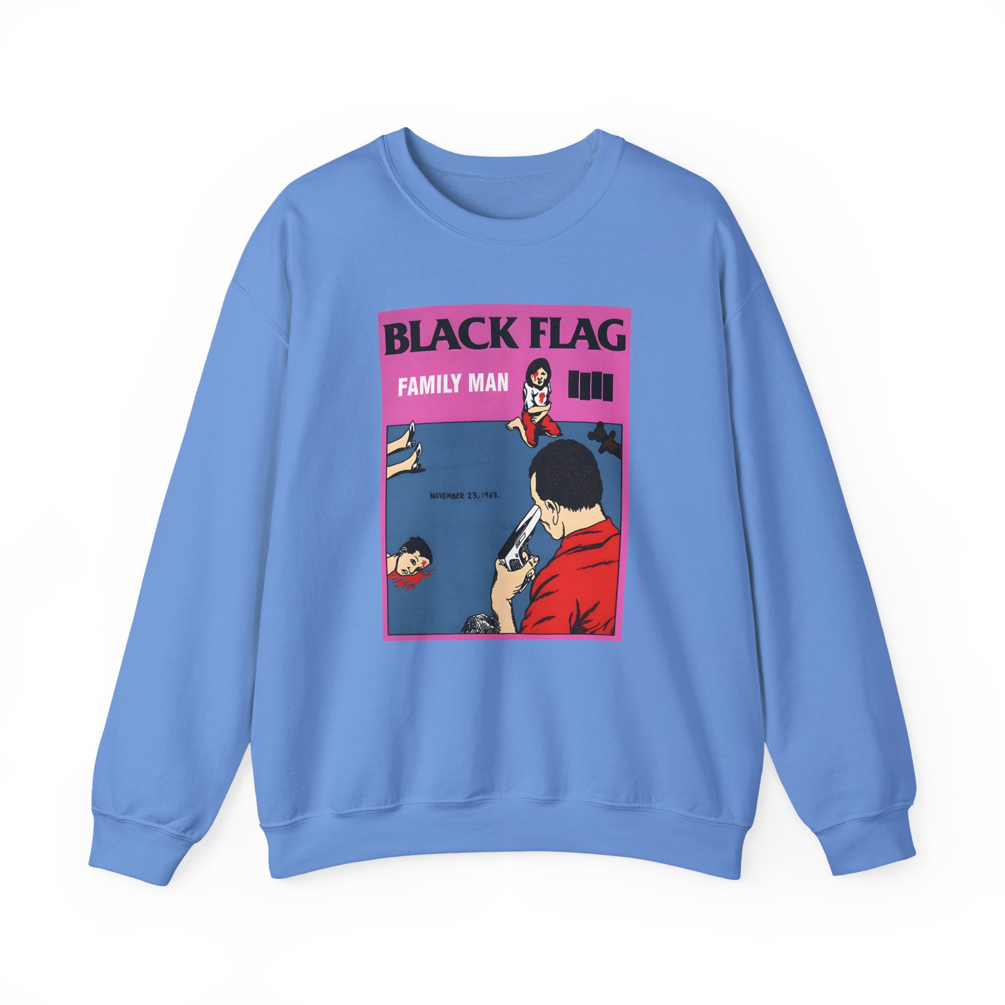 Black Flag Family Man Unisex Heavy Blendâ„¢ Crewneck Sweatshirt