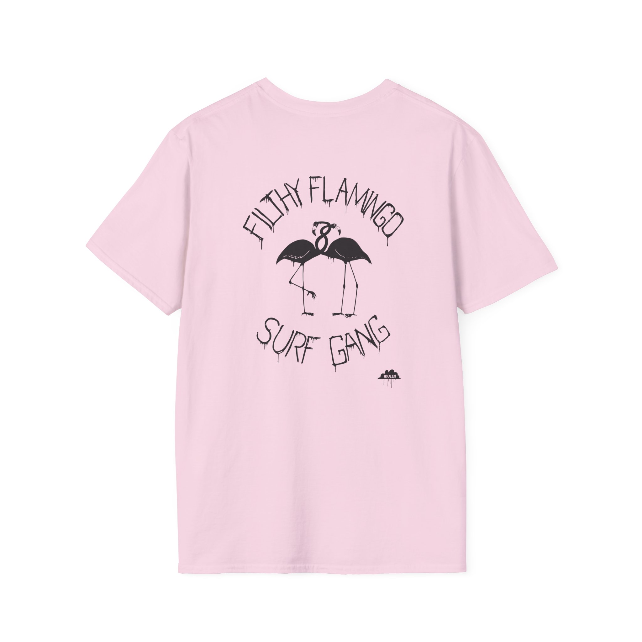 Surf Gang Filthy Flamingo Unisex Softstyle T-Shirt