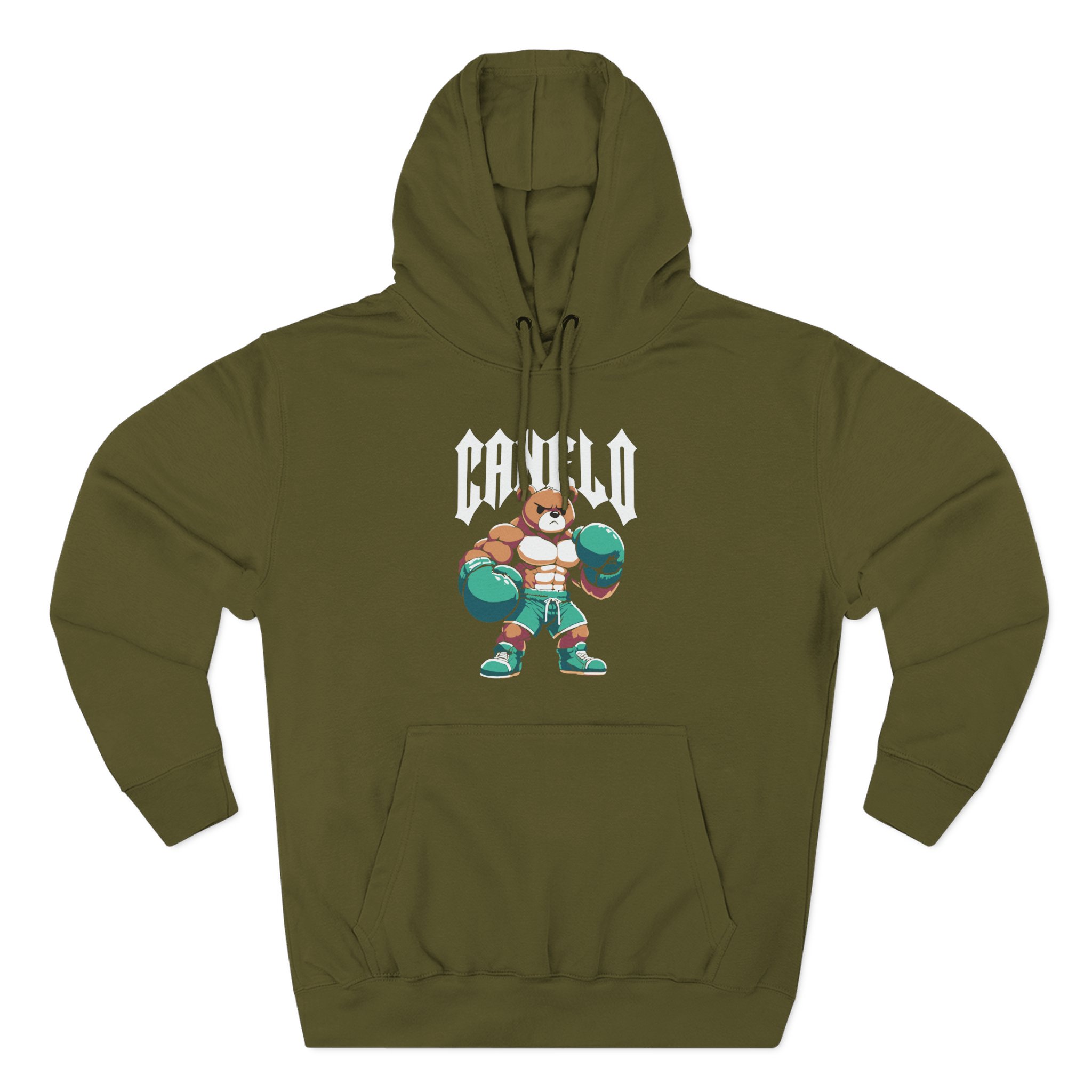 Canelo Teddy Bear Three-Panel Fleece Hoodie