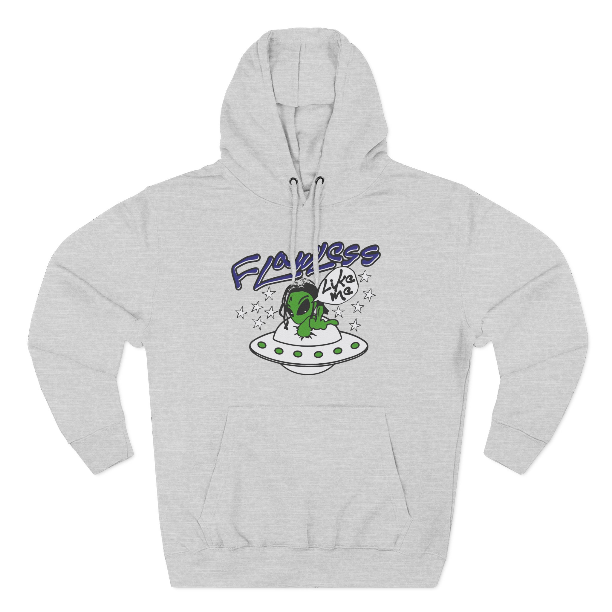 Lucki Flawless Like Me Alien Three-Panel Fleece Hoodie