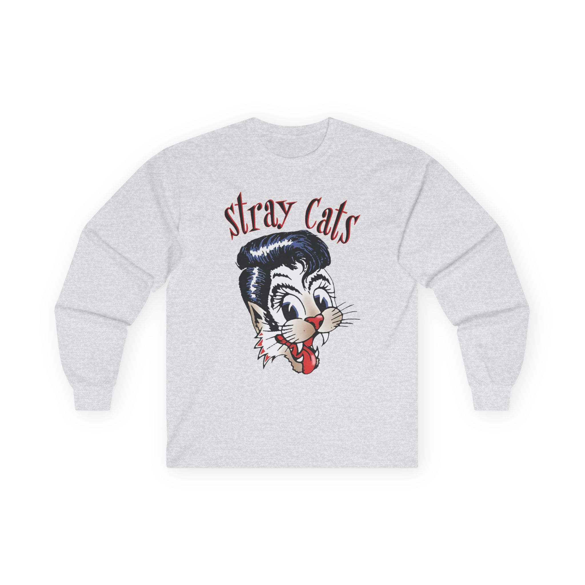 Stray Cats Airbrush Cat Unisex Ultra Cotton Long Sleeve Tee