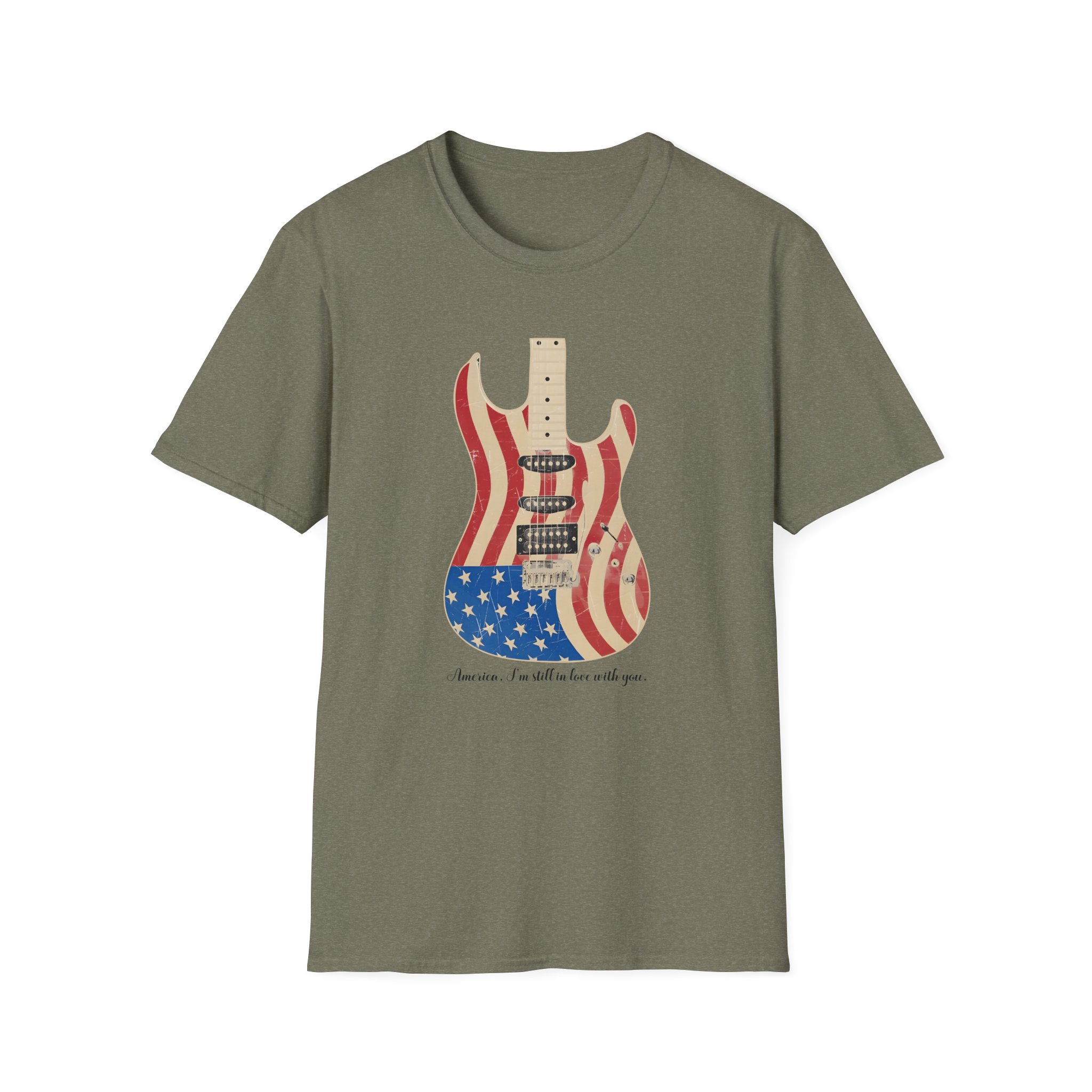 Clint Black Guitar Unisex Softstyle T-Shirt