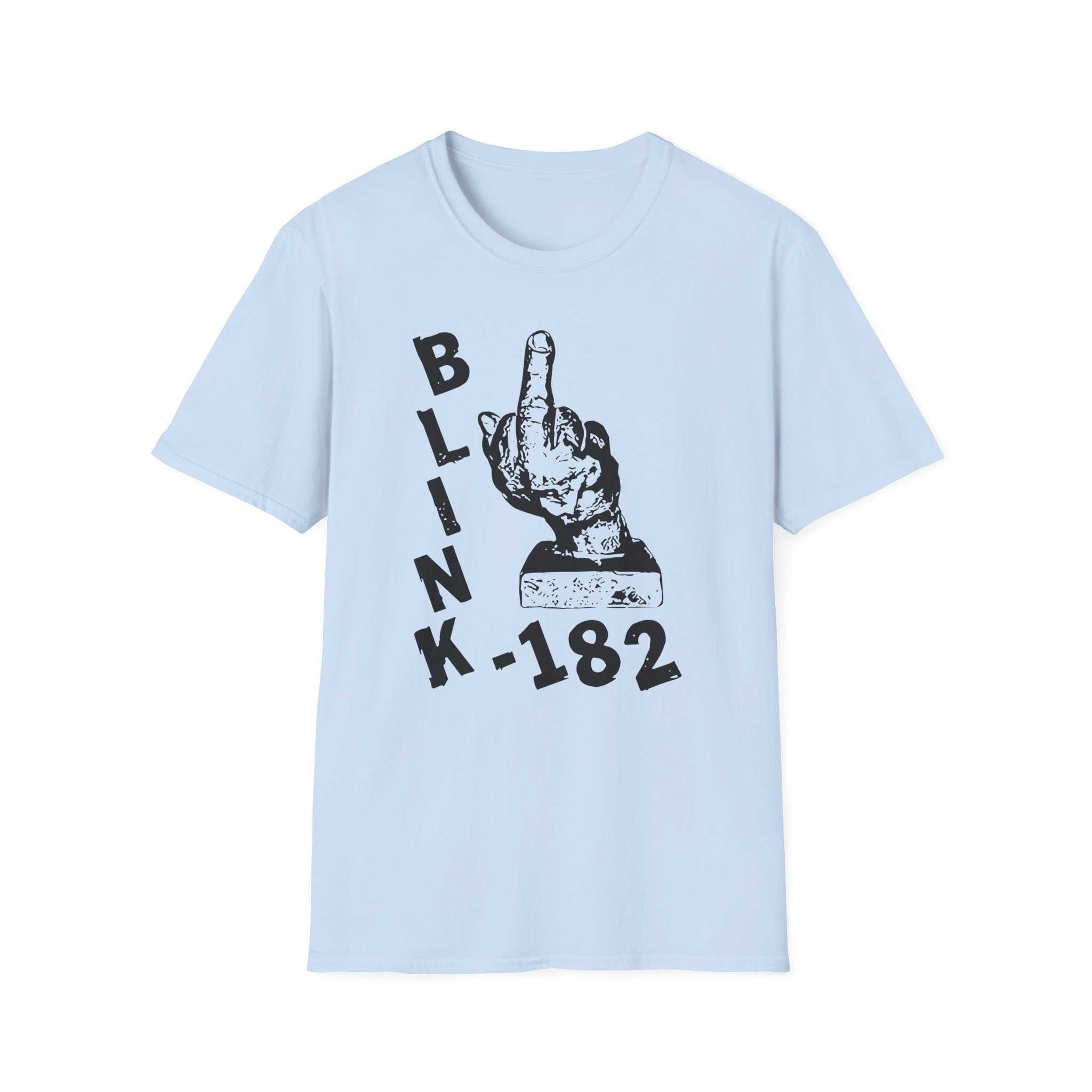 Blink 182 Pink Middle Finger Unisex Softstyle T-Shirt