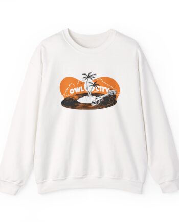 Owl City Beach Vinyl Unisex Heavy Blend™ Crewneck Sweatshirt