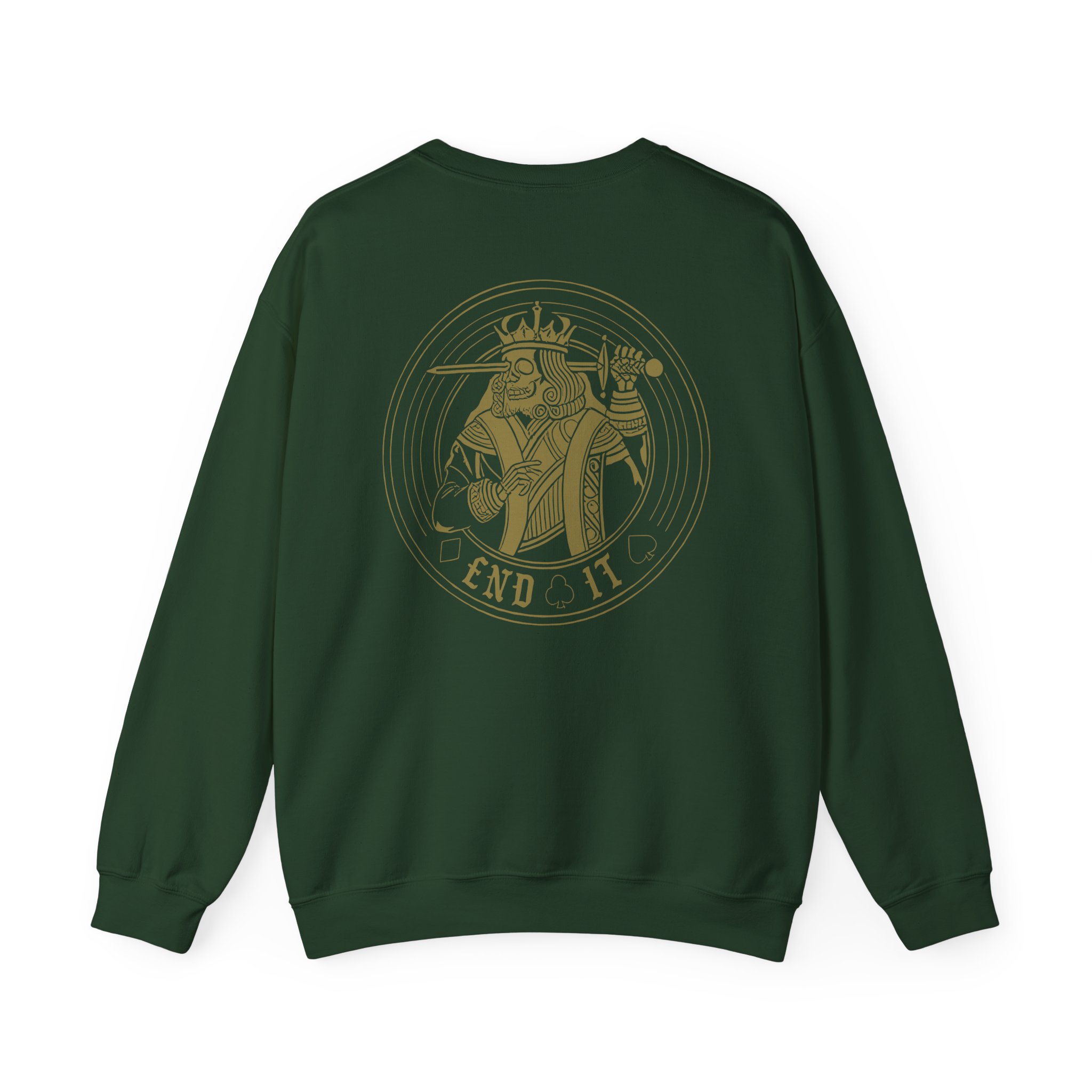 End It King Circle Unisex Heavy Blendâ„¢ Crewneck Sweatshirt