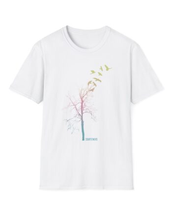 Courteeners Pastel Ombre Tree Unisex Softstyle T-Shirt