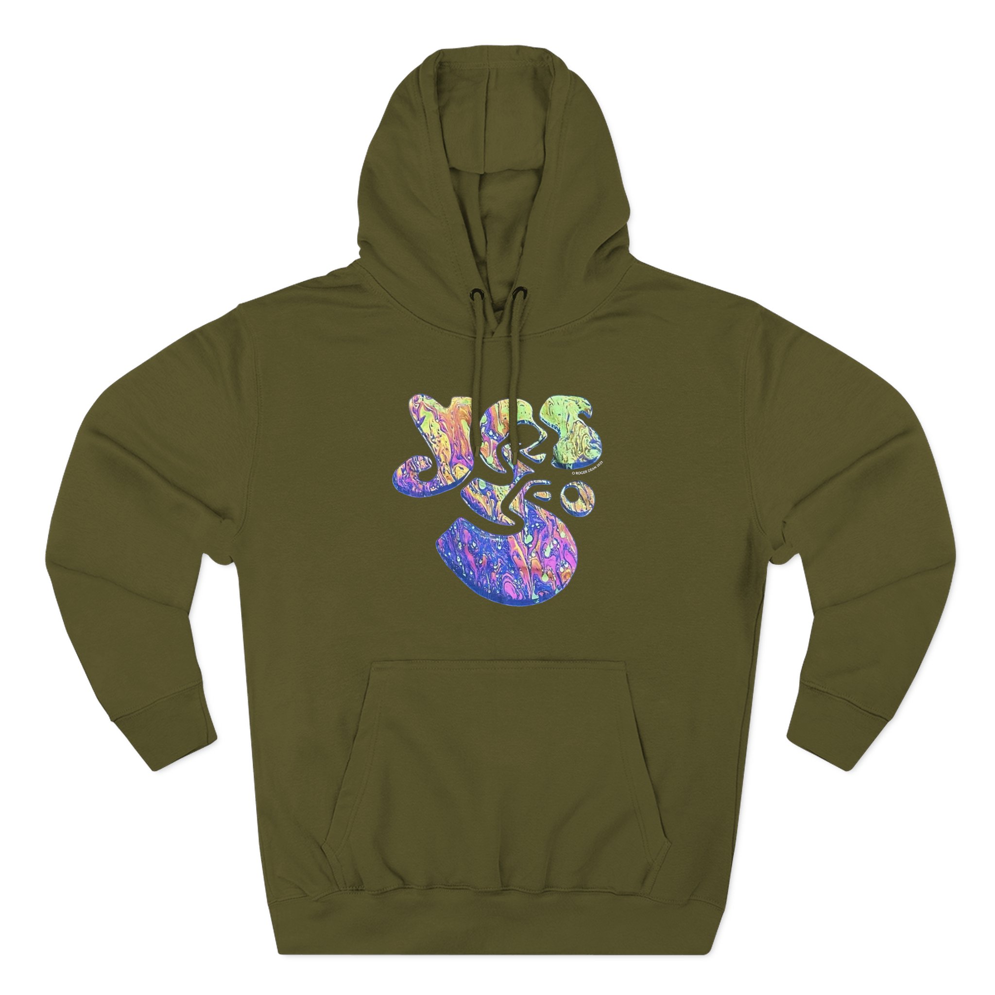Yes Logo Three-Panel Fleece Hoodie