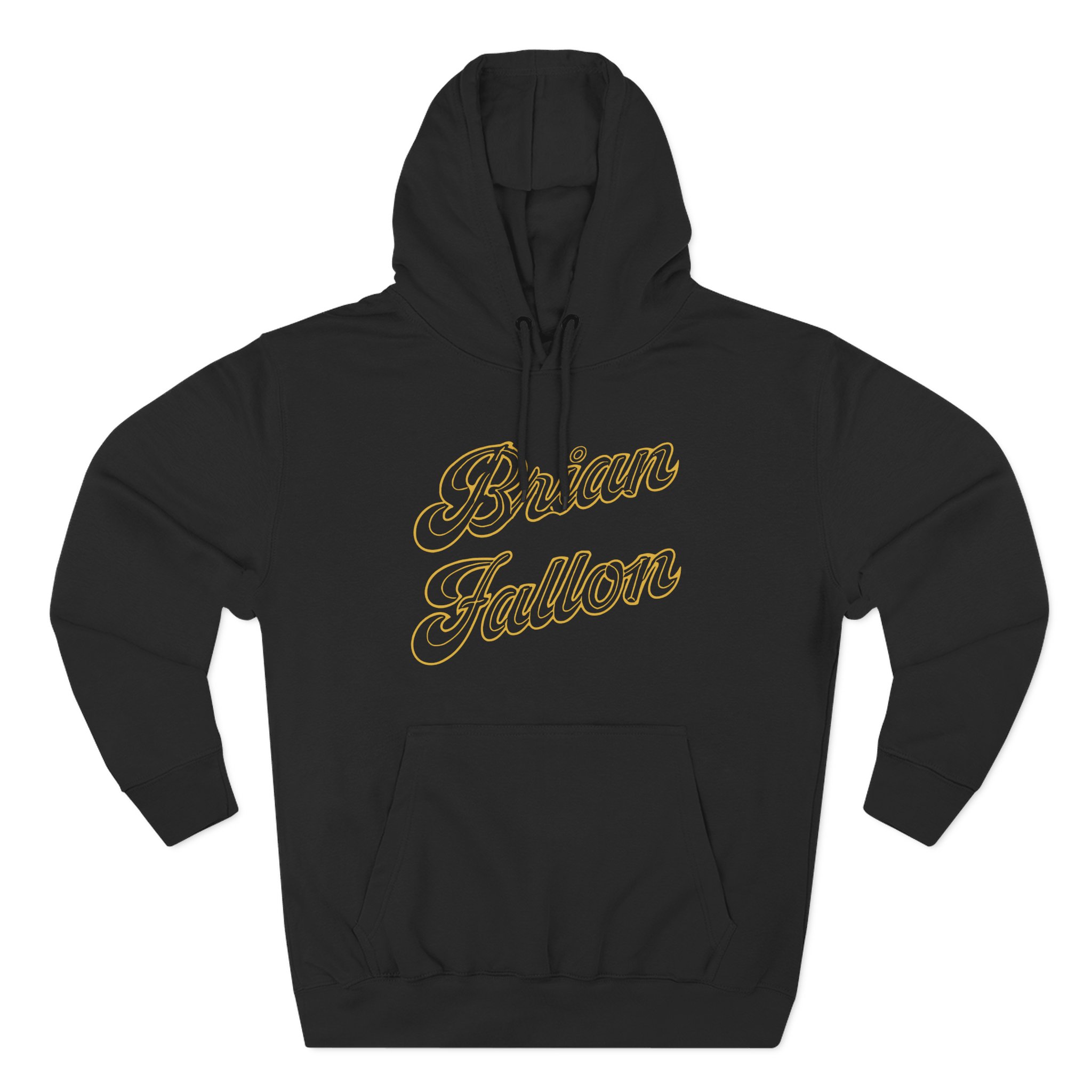 Brian Fallon Gold Text Three-Panel Fleece Hoodie