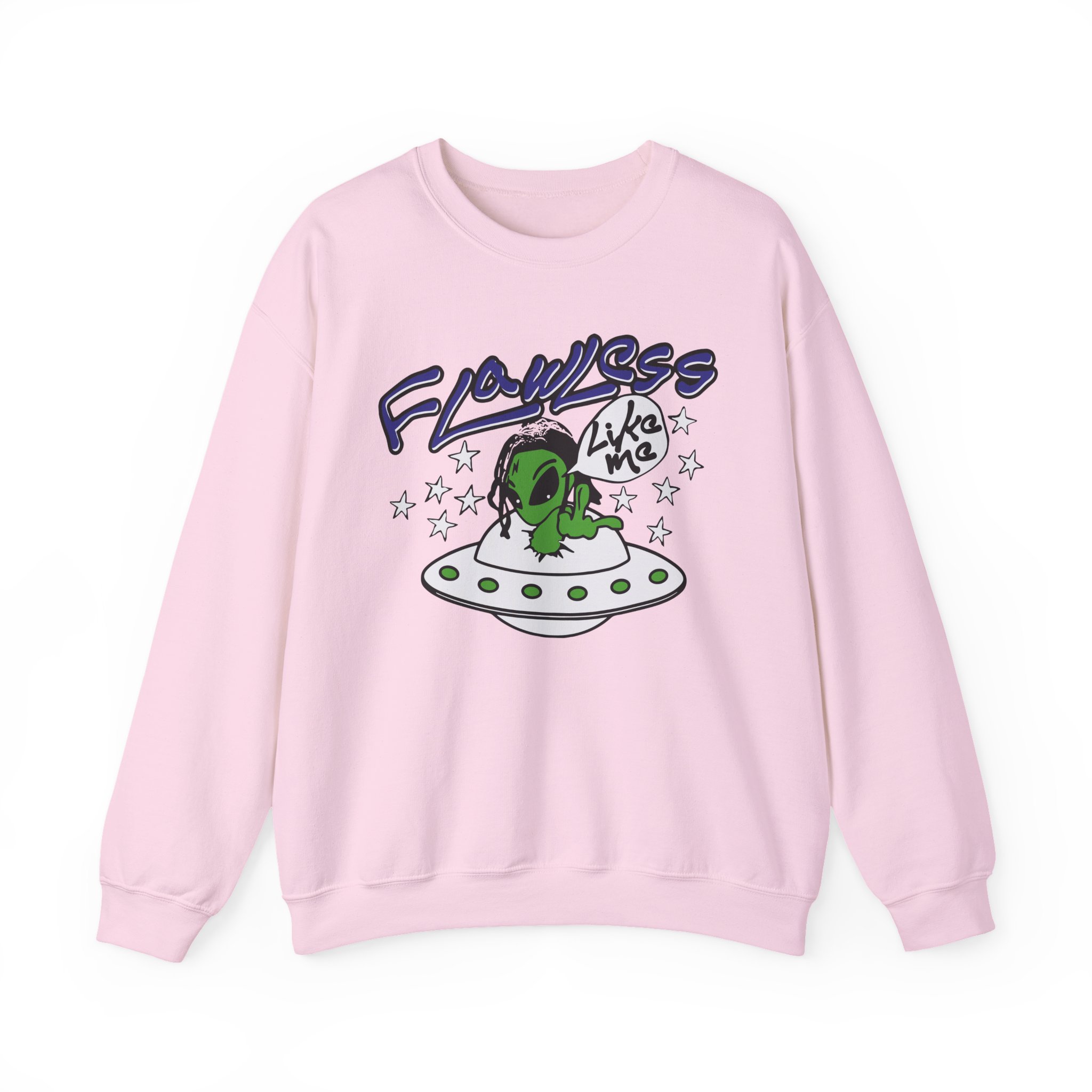 Lucki Flawless Like Me Alien Unisex Heavy Blendâ„¢ Crewneck Sweatshirt