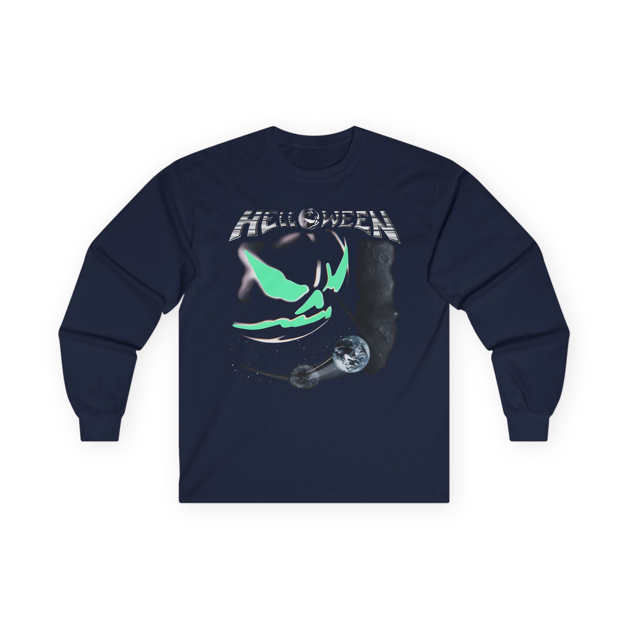 Helloween the Dark Ride Glow in the Dark Unisex Ultra Cotton Long Sleeve Tee