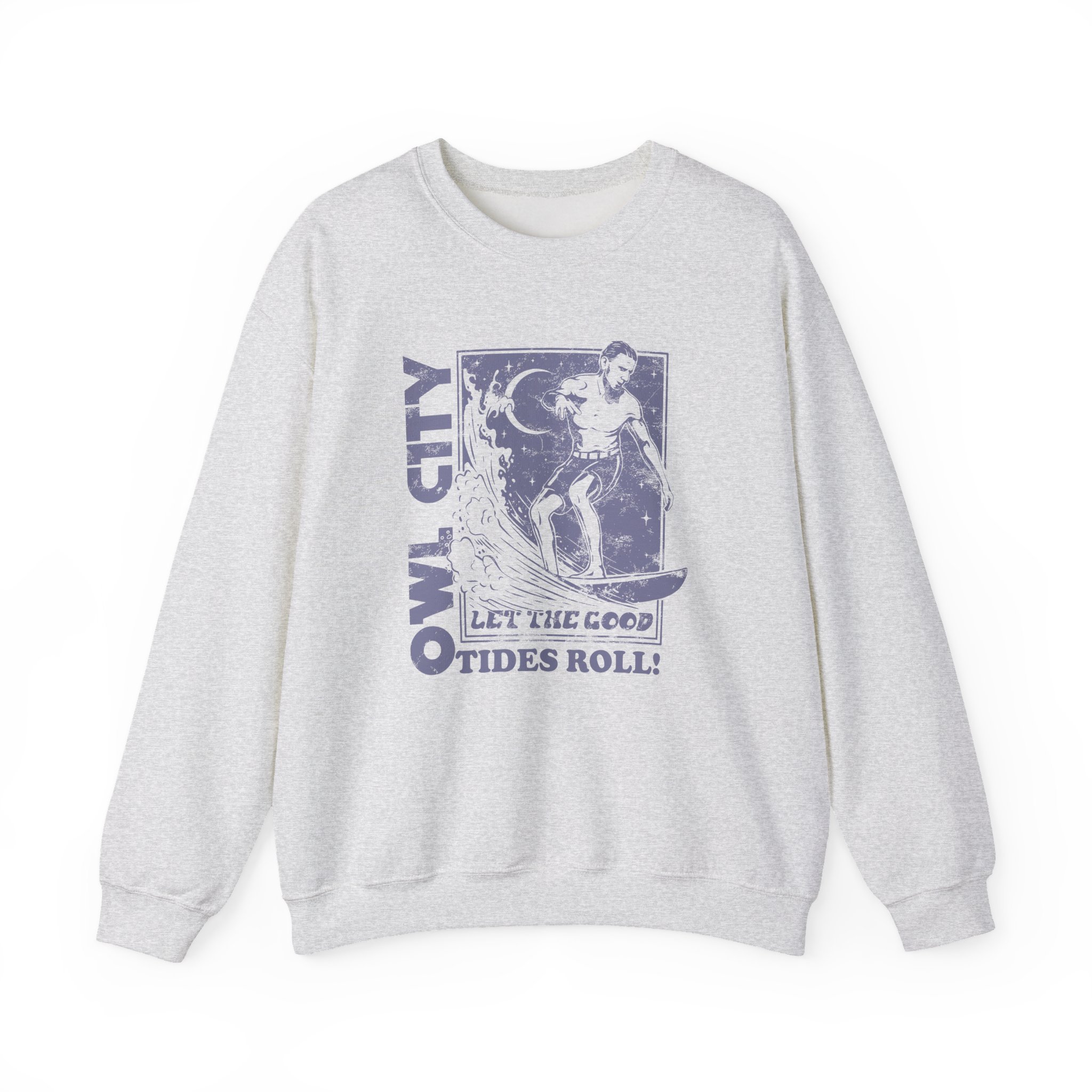 Owl City Let the Good Tides Roll Ringer Unisex Heavy Blendâ„¢ Crewneck Sweatshirt