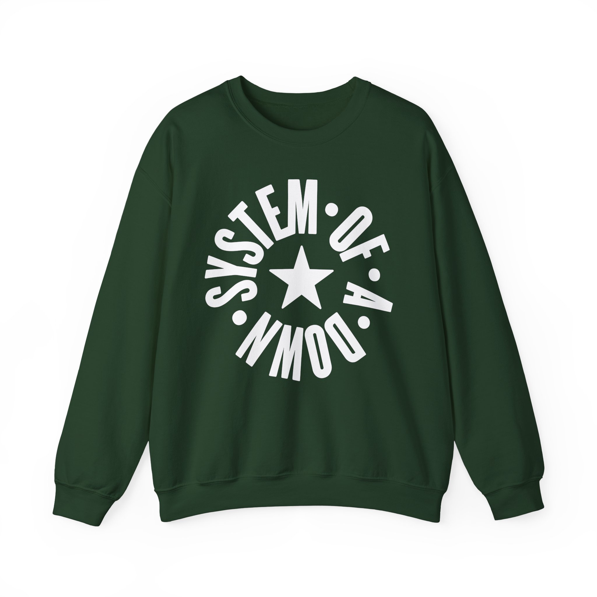 System of a Down Full Circle Logo Kids Unisex Heavy Blendâ„¢ Crewneck Sweatshirt