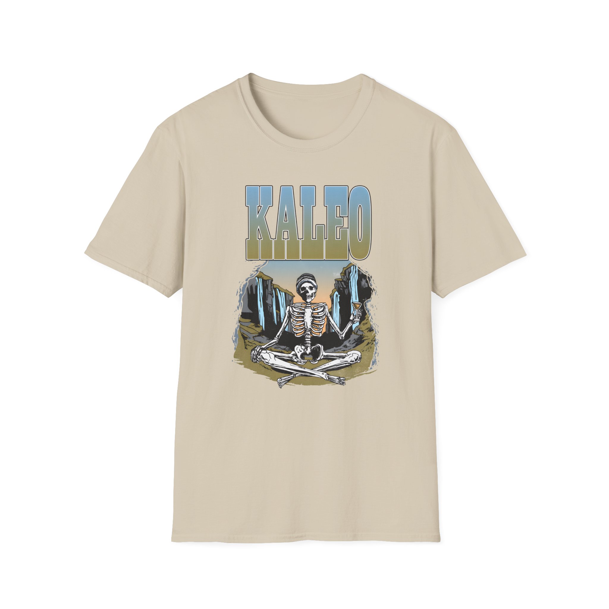 Kaleo Meditating Skeleton Unisex Softstyle T-Shirt